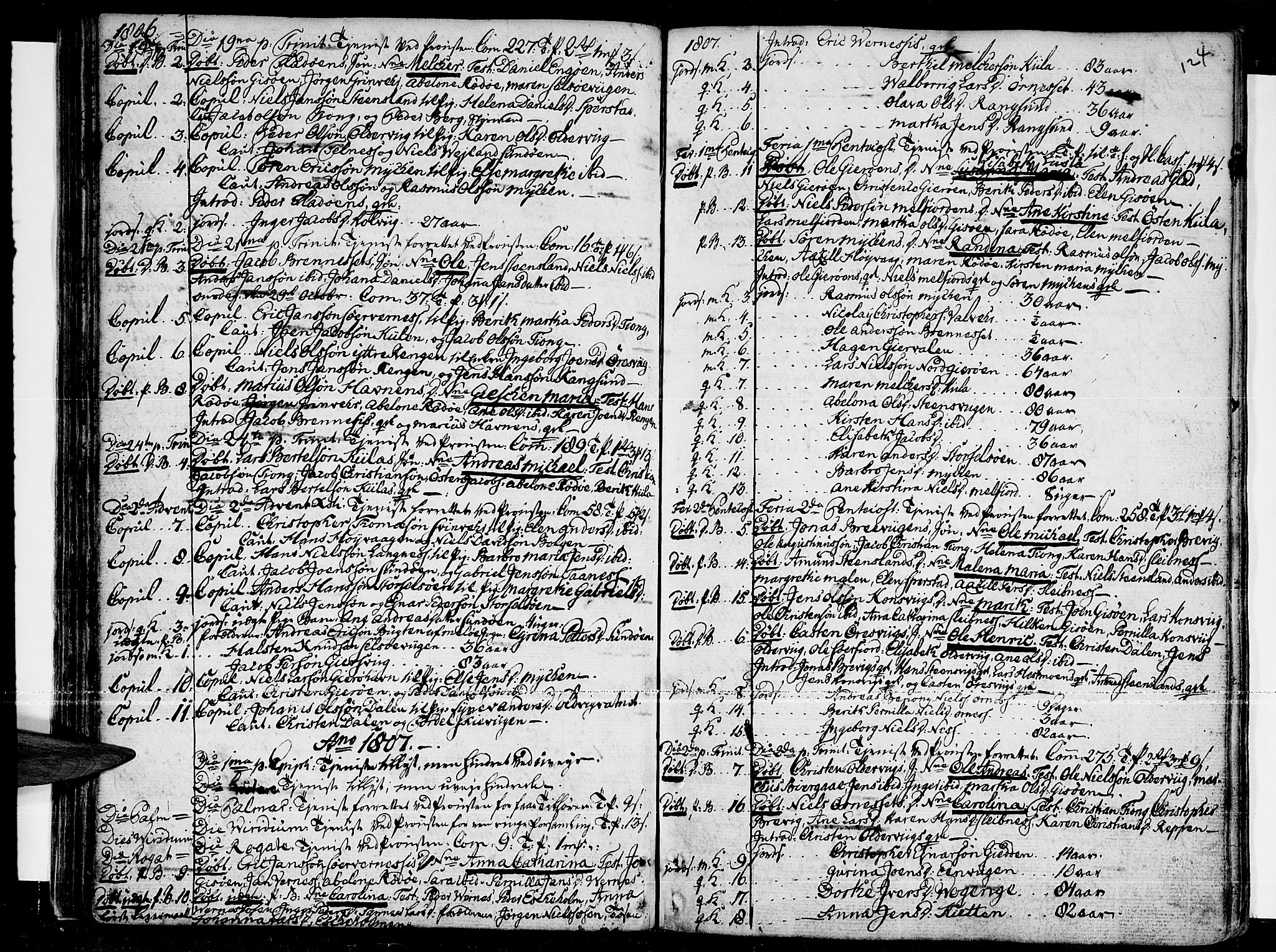 Ministerialprotokoller, klokkerbøker og fødselsregistre - Nordland, SAT/A-1459/841/L0591: Parish register (official) no. 841A03 /1, 1777-1819, p. 123-124