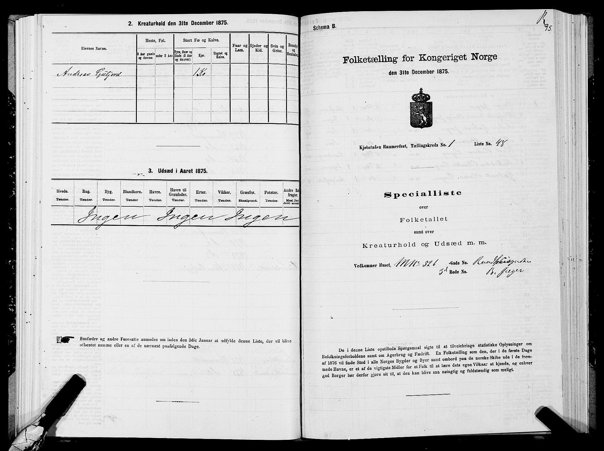 SATØ, 1875 census for 2001B Hammerfest/Hammerfest, 1875, p. 1095