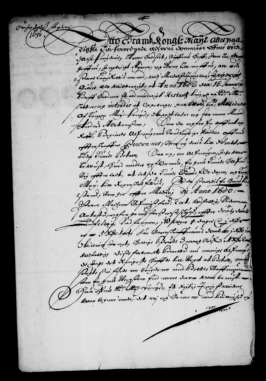 Rentekammeret inntil 1814, Reviderte regnskaper, Stiftamtstueregnskaper, Trondheim stiftamt og Nordland amt, AV/RA-EA-6044/R/Rf/L0059: Trondheim stiftamt, 1680