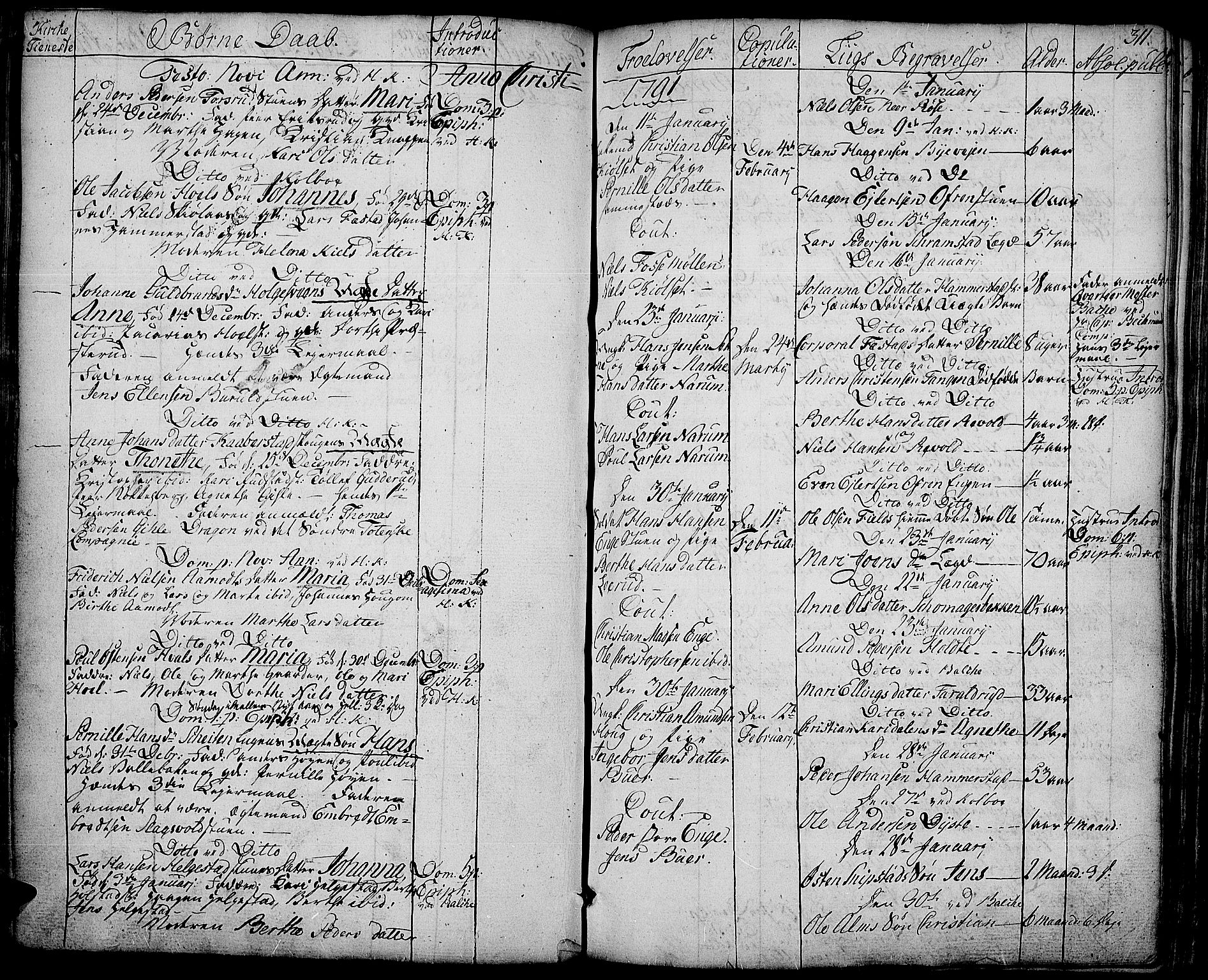 Toten prestekontor, SAH/PREST-102/H/Ha/Haa/L0006: Parish register (official) no. 6, 1773-1793, p. 311