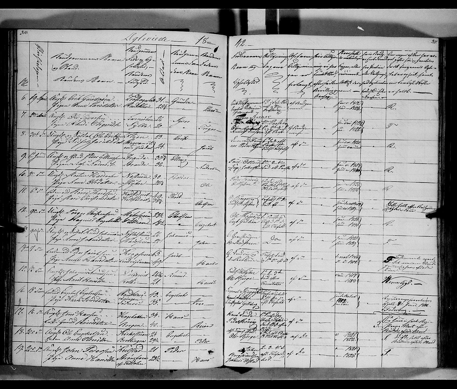 Ringebu prestekontor, AV/SAH-PREST-082/H/Ha/Haa/L0005: Parish register (official) no. 5, 1839-1848, p. 310-311