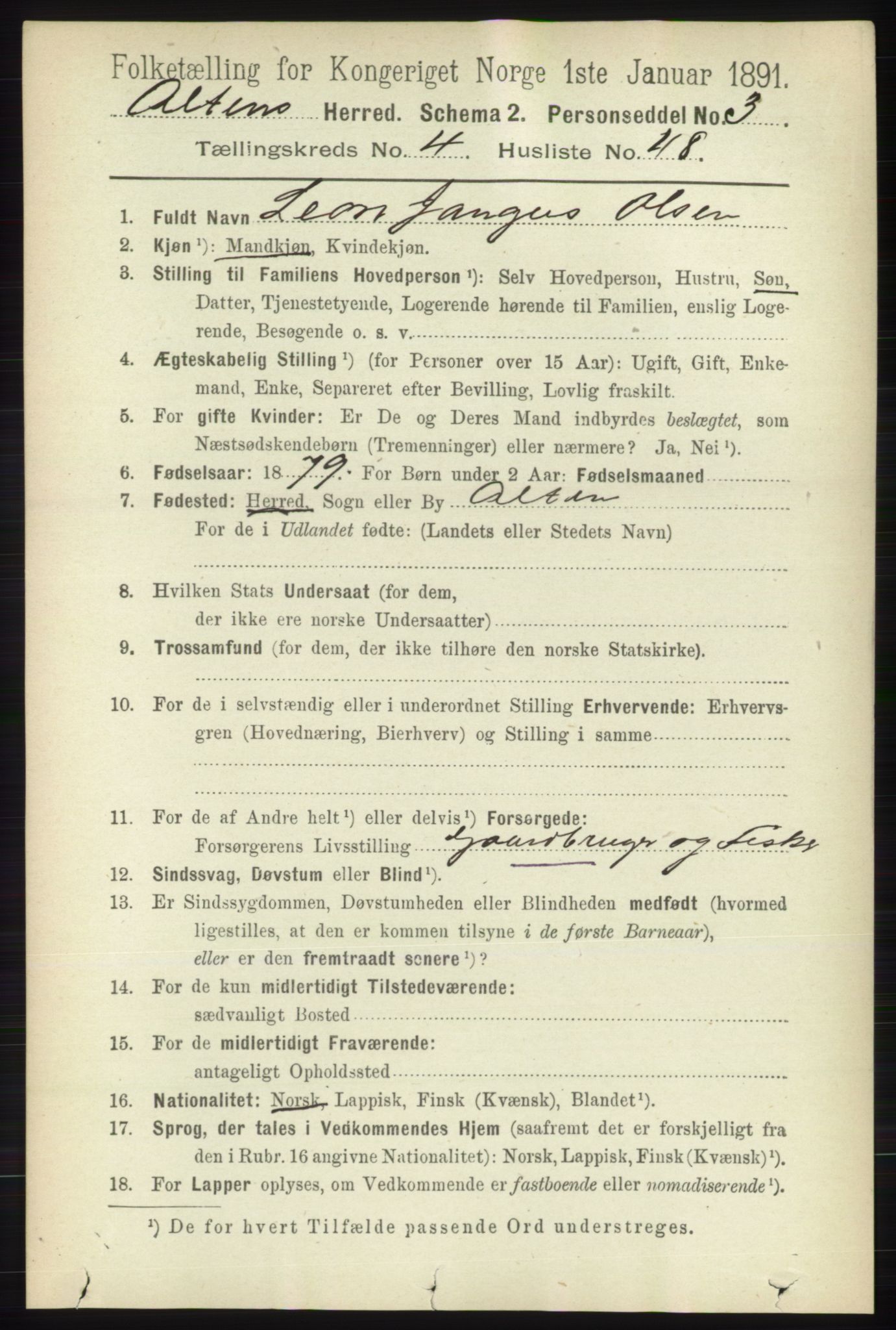 RA, 1891 census for 2012 Alta, 1891, p. 1602