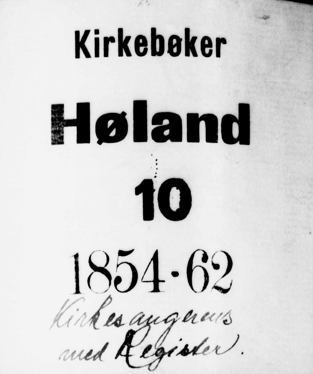 Høland prestekontor Kirkebøker, SAO/A-10346a/G/Ga/L0004: Parish register (copy) no. I 4, 1854-1862