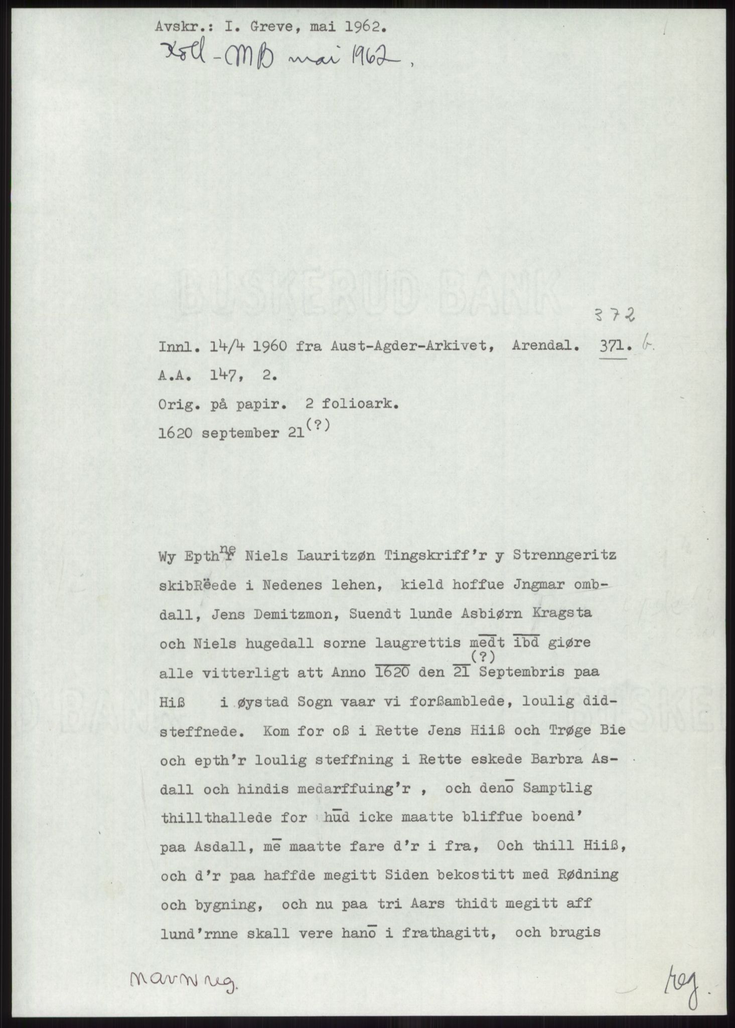 Samlinger til kildeutgivelse, Diplomavskriftsamlingen, AV/RA-EA-4053/H/Ha, p. 1200