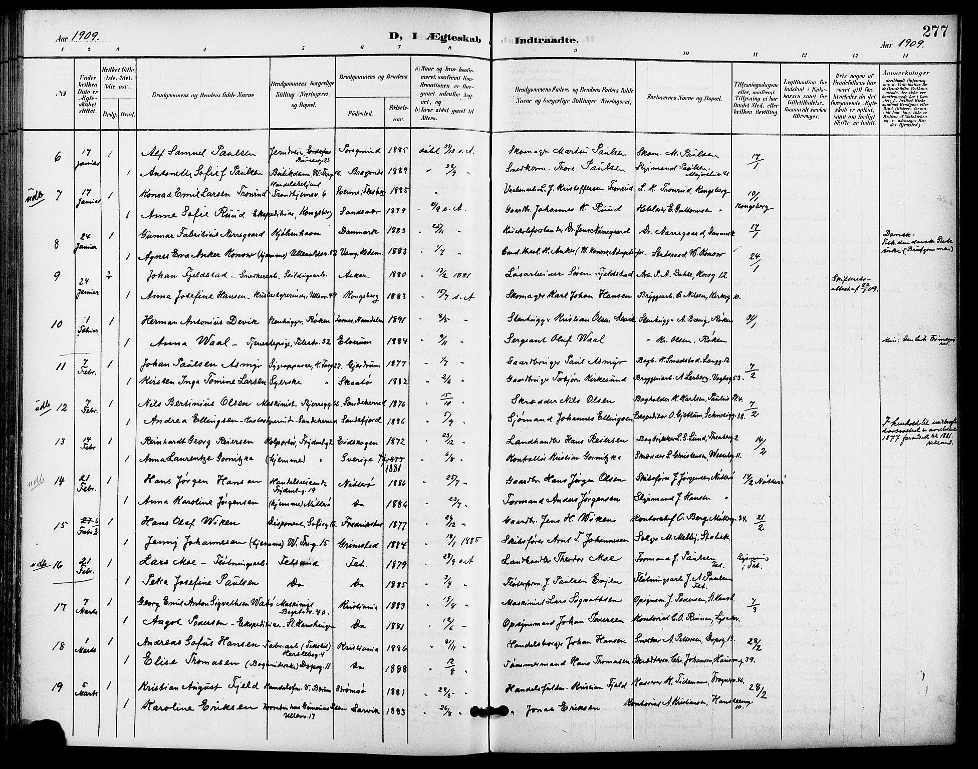 Gamle Aker prestekontor Kirkebøker, AV/SAO-A-10617a/F/L0012: Parish register (official) no. 12, 1898-1910, p. 277