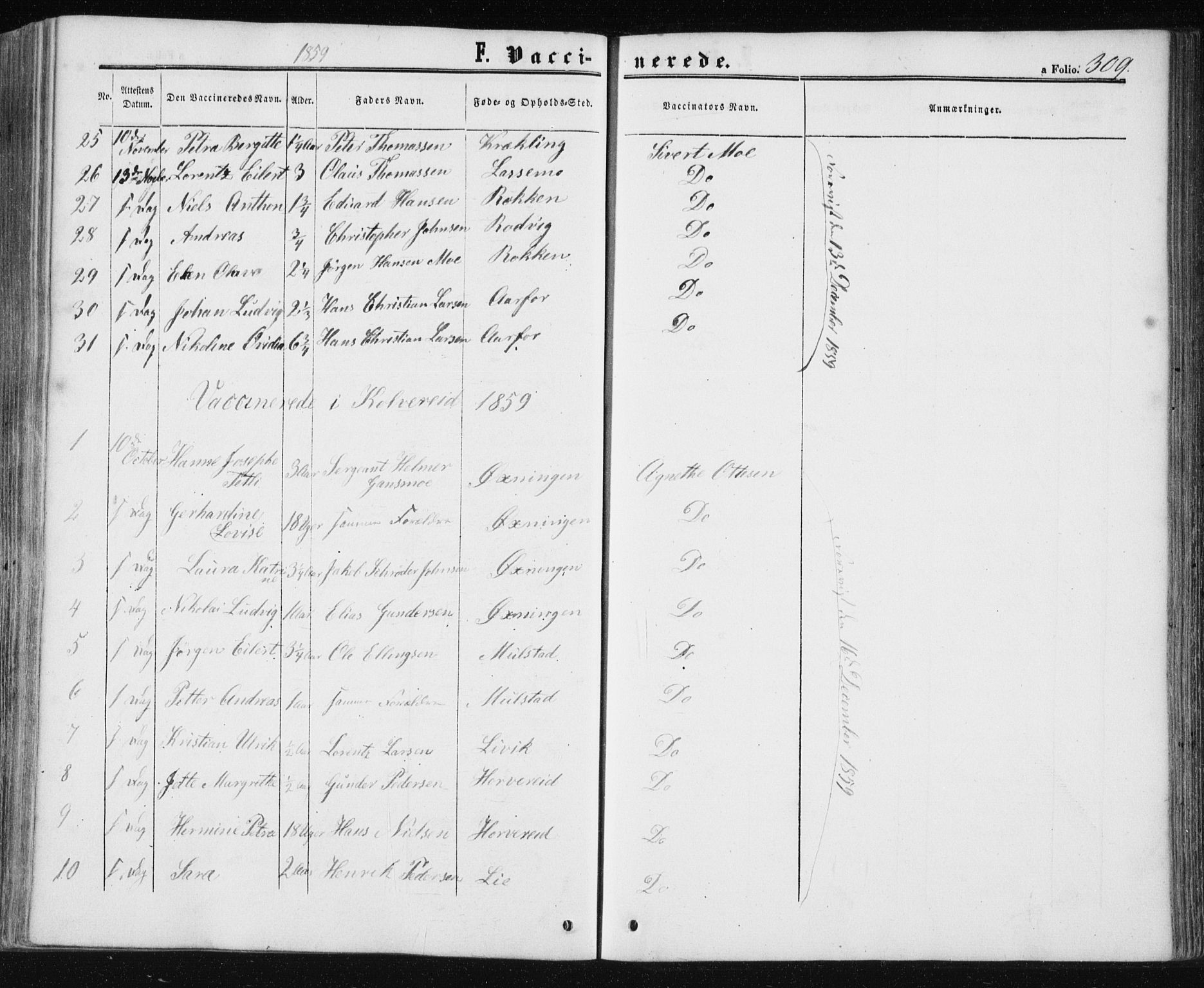 Ministerialprotokoller, klokkerbøker og fødselsregistre - Nord-Trøndelag, AV/SAT-A-1458/780/L0641: Parish register (official) no. 780A06, 1857-1874, p. 309