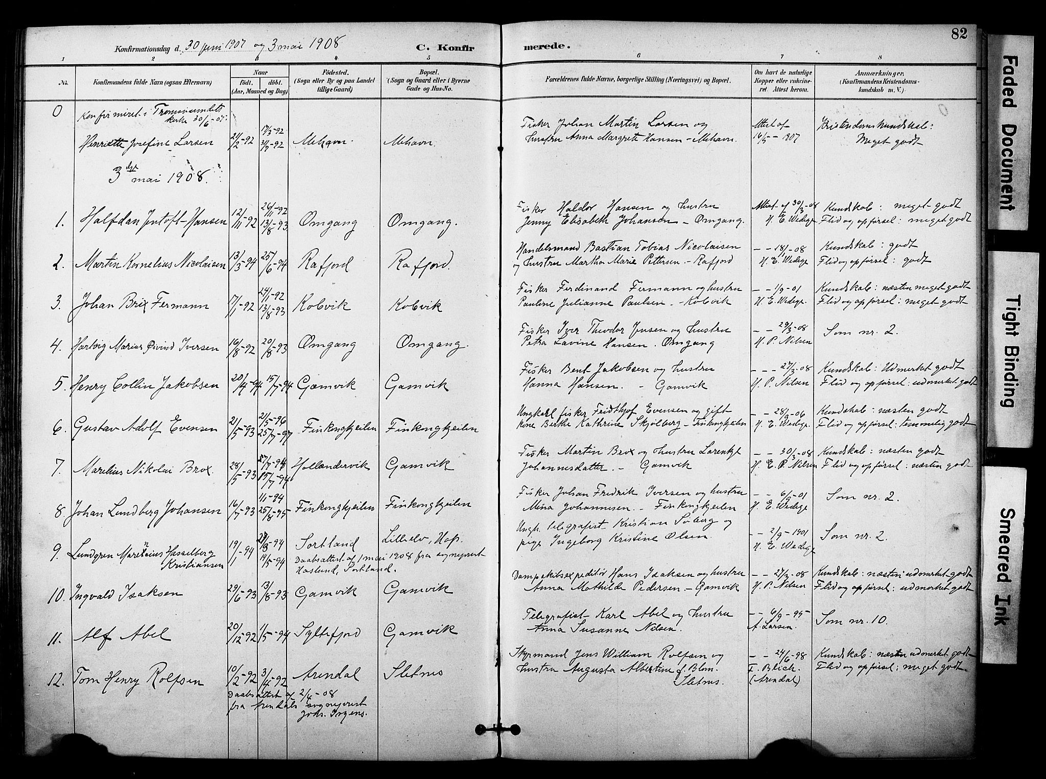 Tana sokneprestkontor, SATØ/S-1334/H/Ha/L0006kirke: Parish register (official) no. 6, 1892-1908, p. 82
