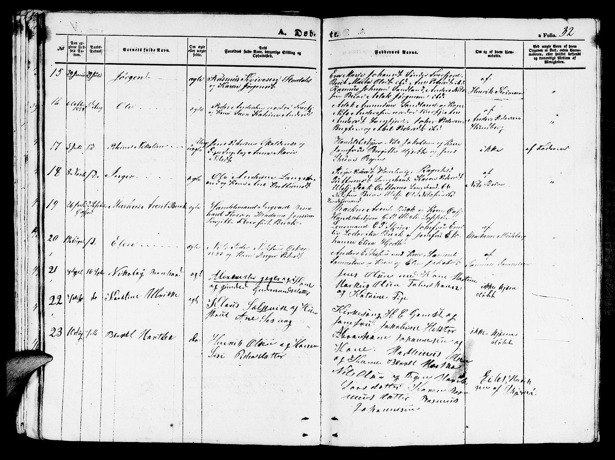 Loppa sokneprestkontor, AV/SATØ-S-1339/H/Hb/L0002klokker: Parish register (copy) no. 2, 1850-1880, p. 32