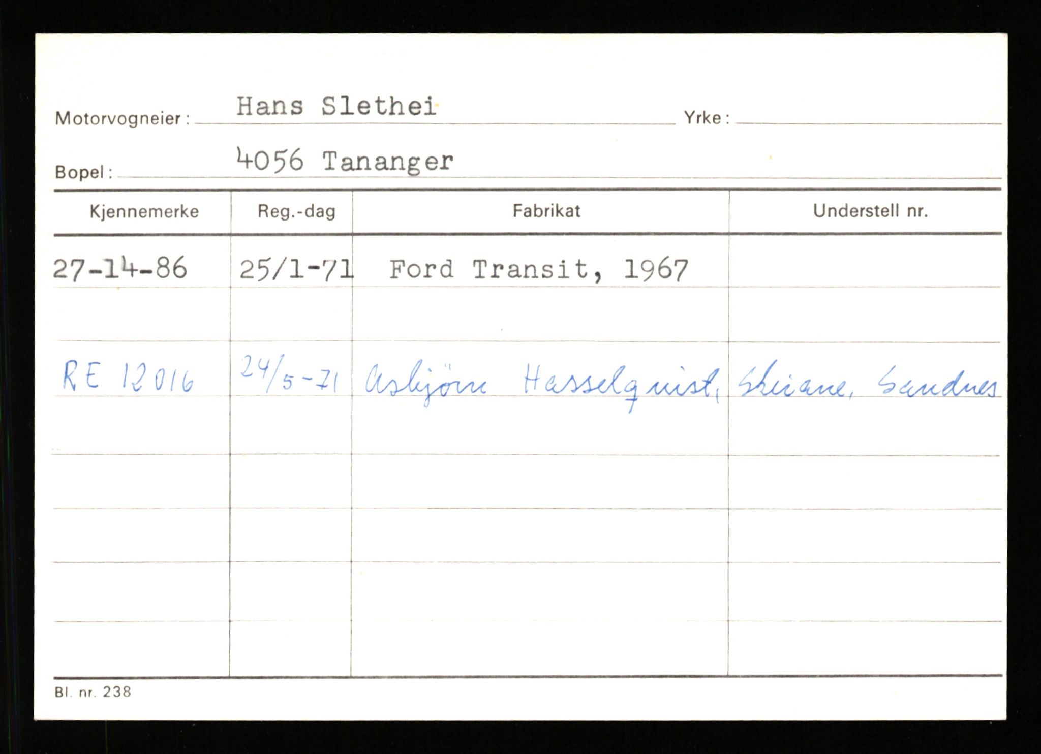 Stavanger trafikkstasjon, AV/SAST-A-101942/0/G/L0011: Registreringsnummer: 240000 - 363477, 1930-1971, p. 977