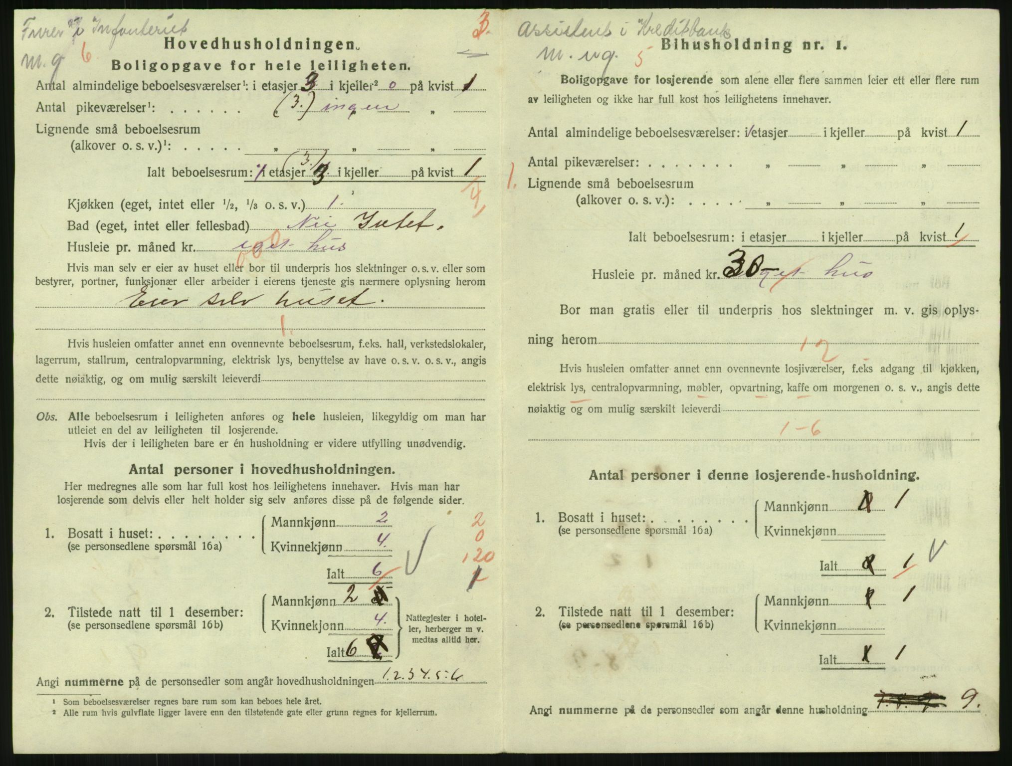 SAH, 1920 census for Gjøvik, 1920, p. 2317