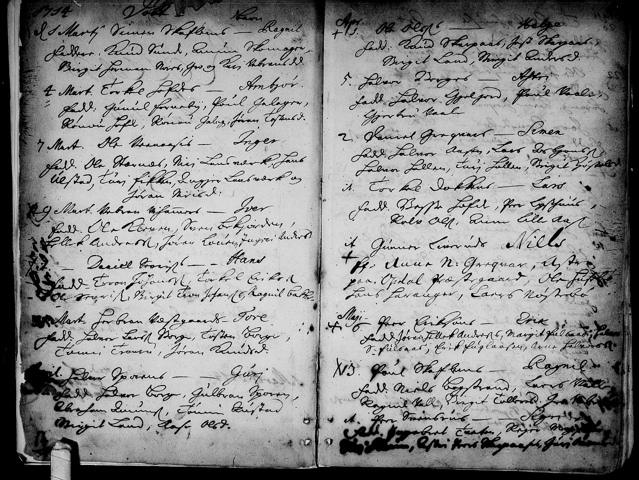 Rollag kirkebøker, AV/SAKO-A-240/F/Fa/L0002: Parish register (official) no. I 2, 1714-1742, p. 2