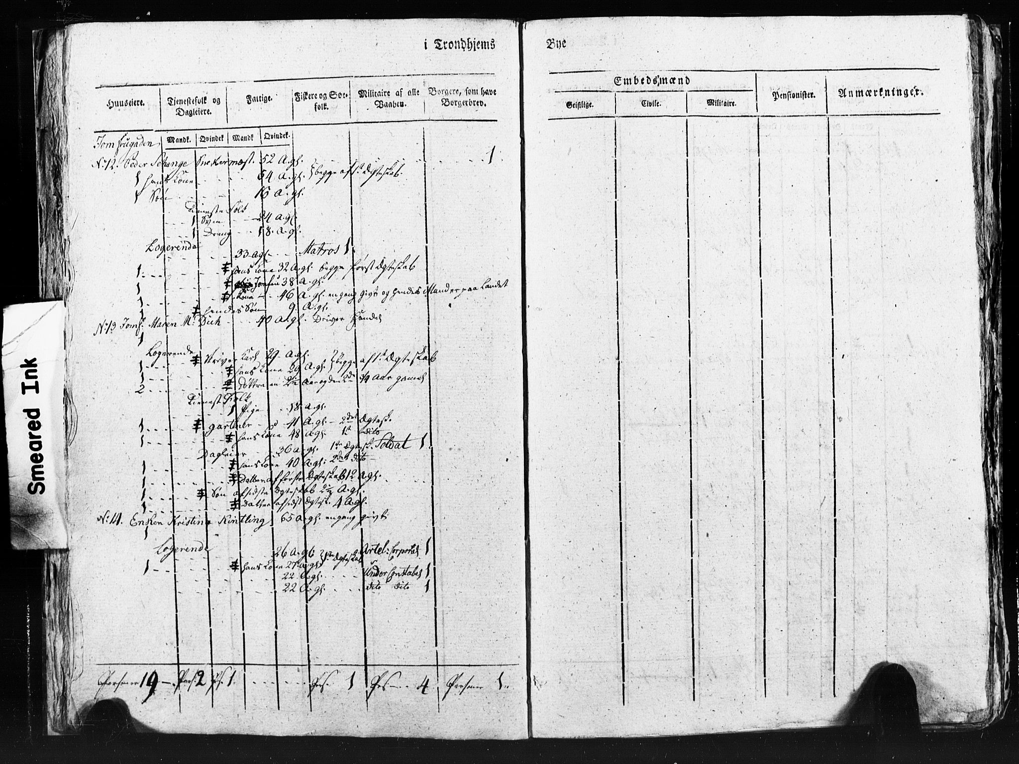 SAT, Census 1815 for Trondheim (transcript), 1815, p. 230