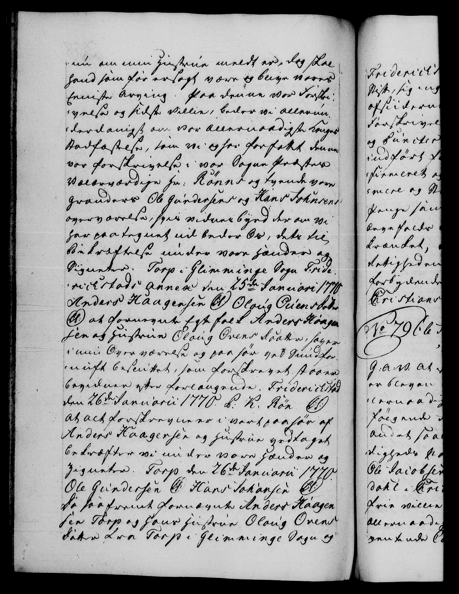 Danske Kanselli 1572-1799, AV/RA-EA-3023/F/Fc/Fca/Fcaa/L0044: Norske registre, 1769-1771, p. 358b