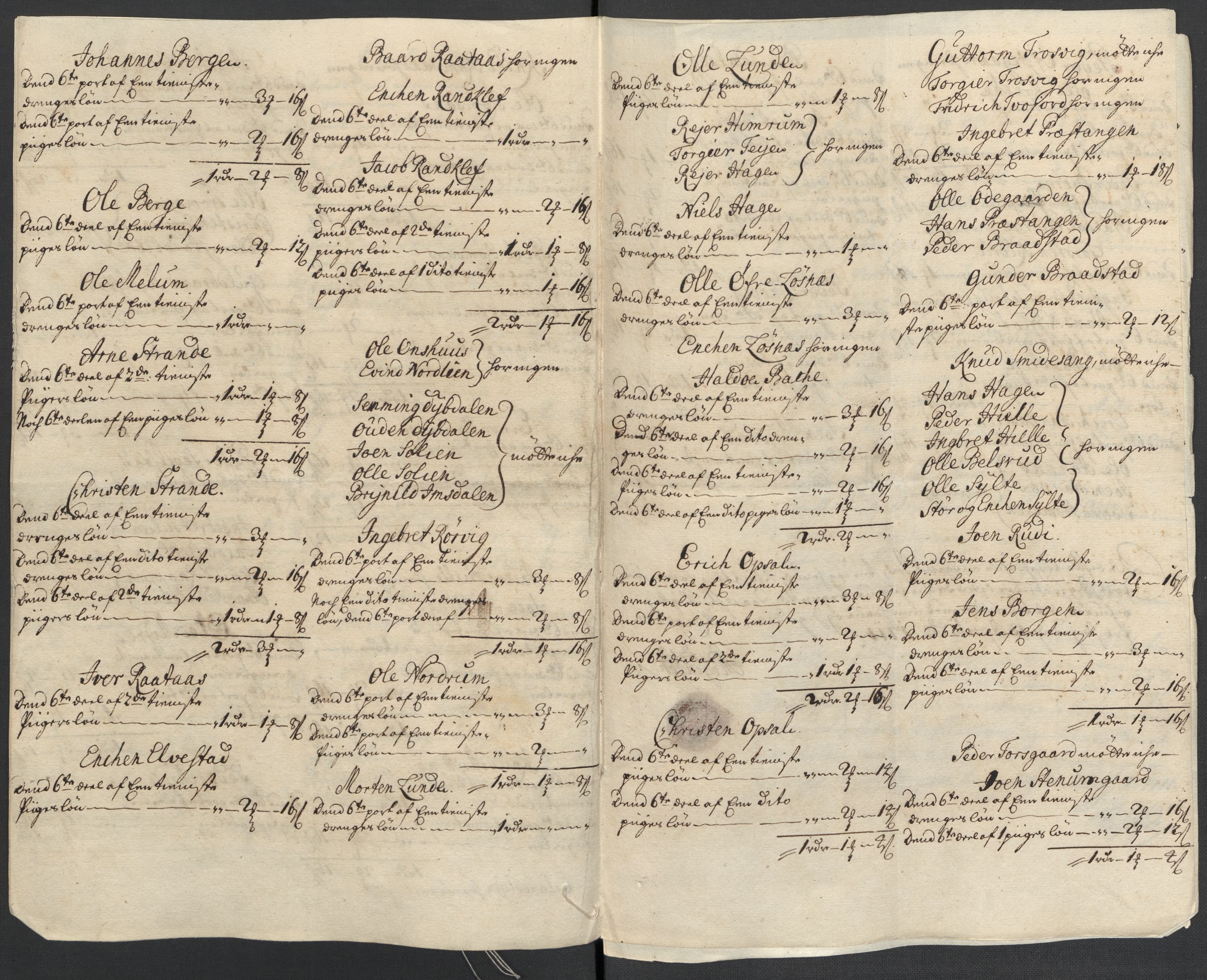 Rentekammeret inntil 1814, Reviderte regnskaper, Fogderegnskap, AV/RA-EA-4092/R17/L1180: Fogderegnskap Gudbrandsdal, 1711, p. 126