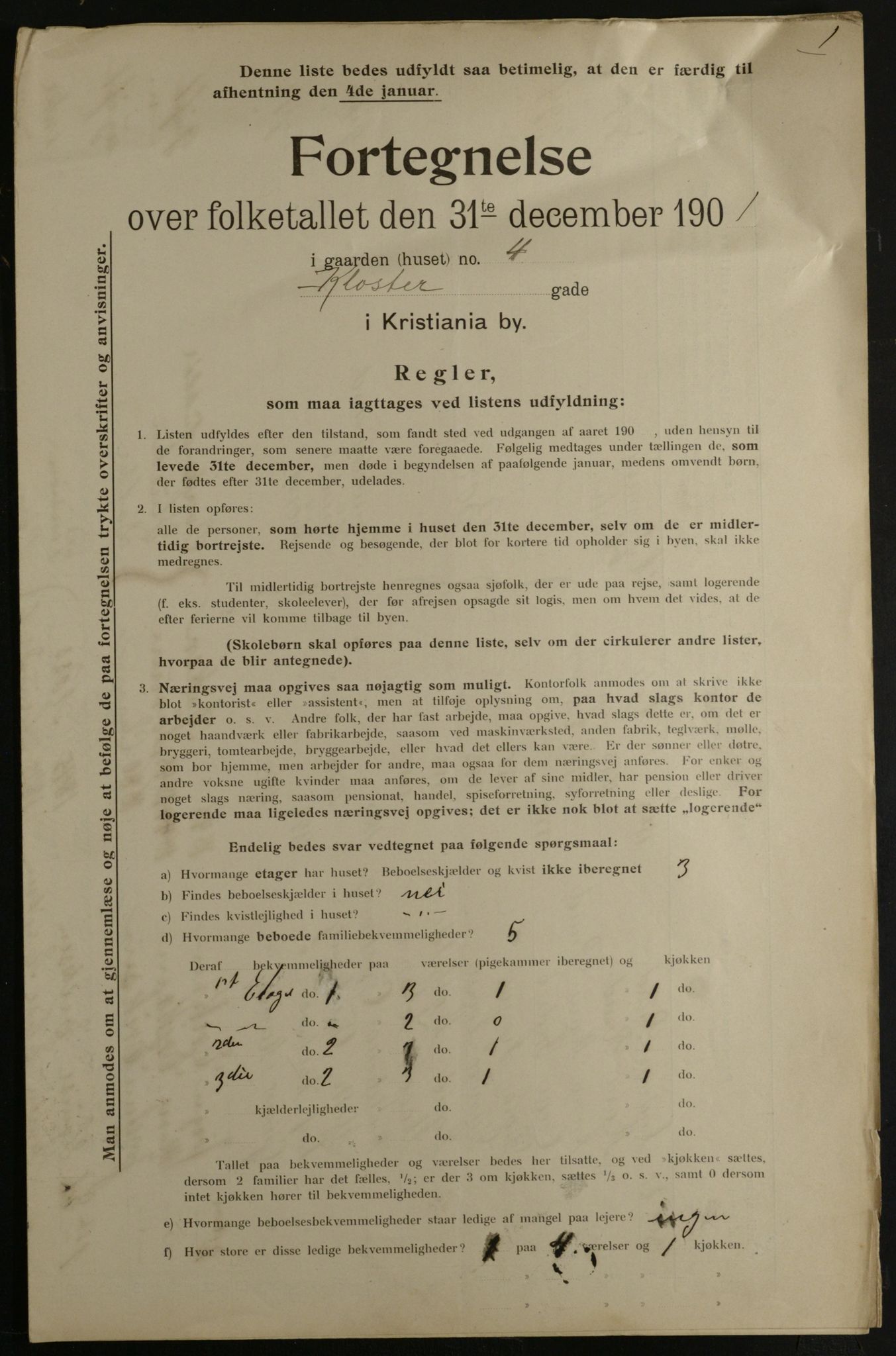 OBA, Municipal Census 1901 for Kristiania, 1901, p. 8072