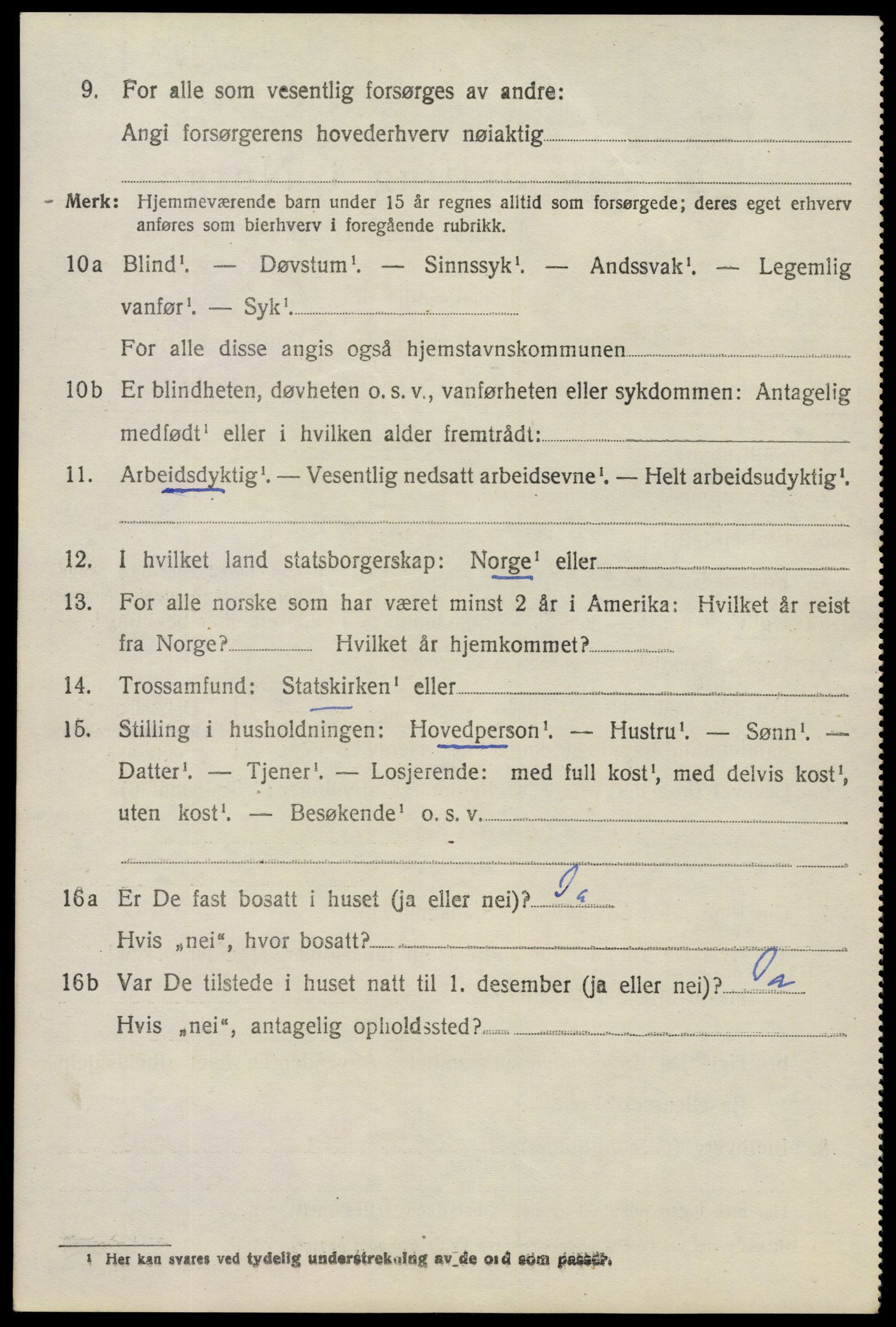 SAO, 1920 census for Askim, 1920, p. 7964