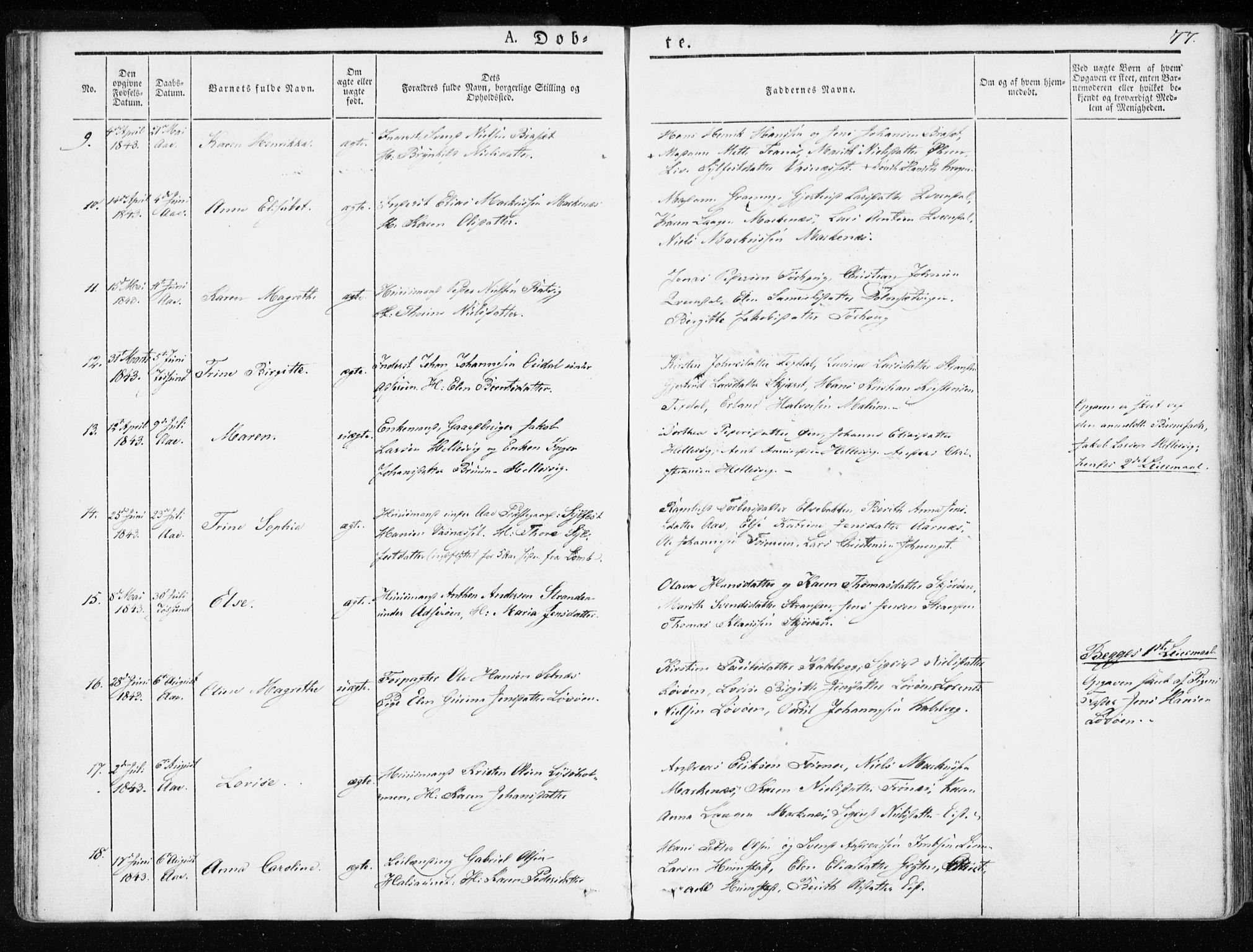 Ministerialprotokoller, klokkerbøker og fødselsregistre - Sør-Trøndelag, SAT/A-1456/655/L0676: Parish register (official) no. 655A05, 1830-1847, p. 77