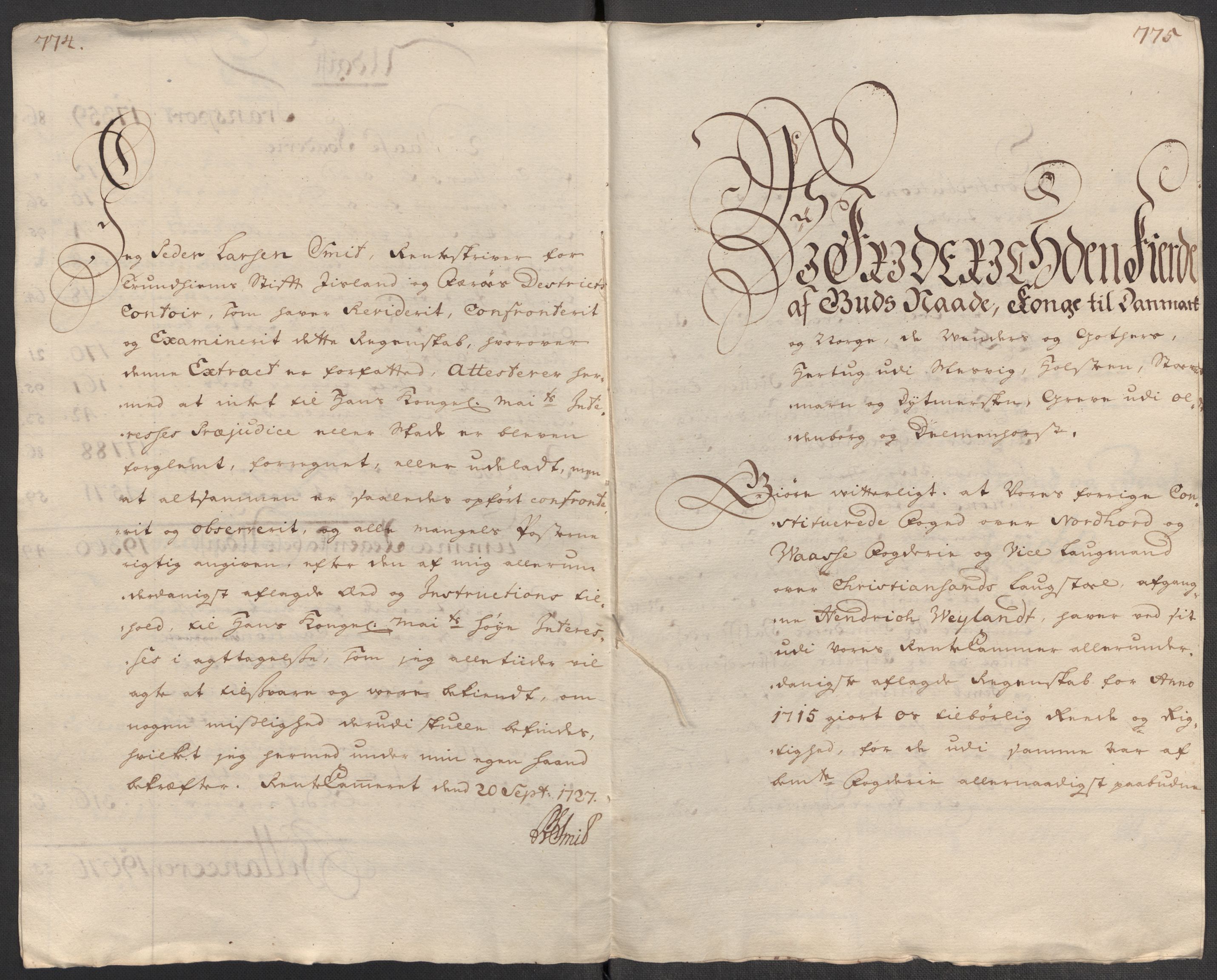 Rentekammeret inntil 1814, Reviderte regnskaper, Fogderegnskap, RA/EA-4092/R51/L3198: Fogderegnskap Nordhordland og Voss, 1715, p. 19