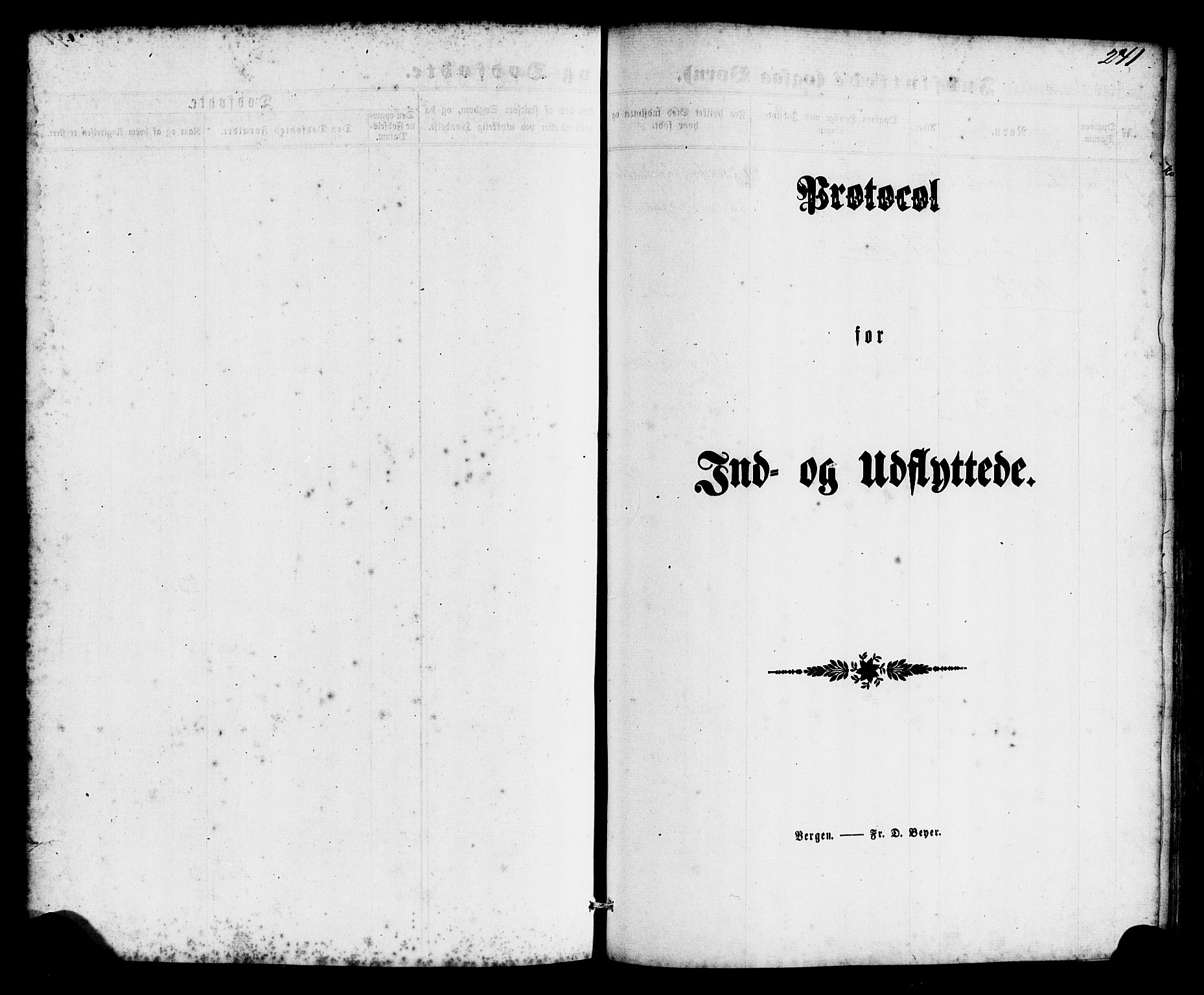 Gulen sokneprestembete, SAB/A-80201/H/Haa/Haac/L0001: Parish register (official) no. C 1, 1859-1881, p. 241