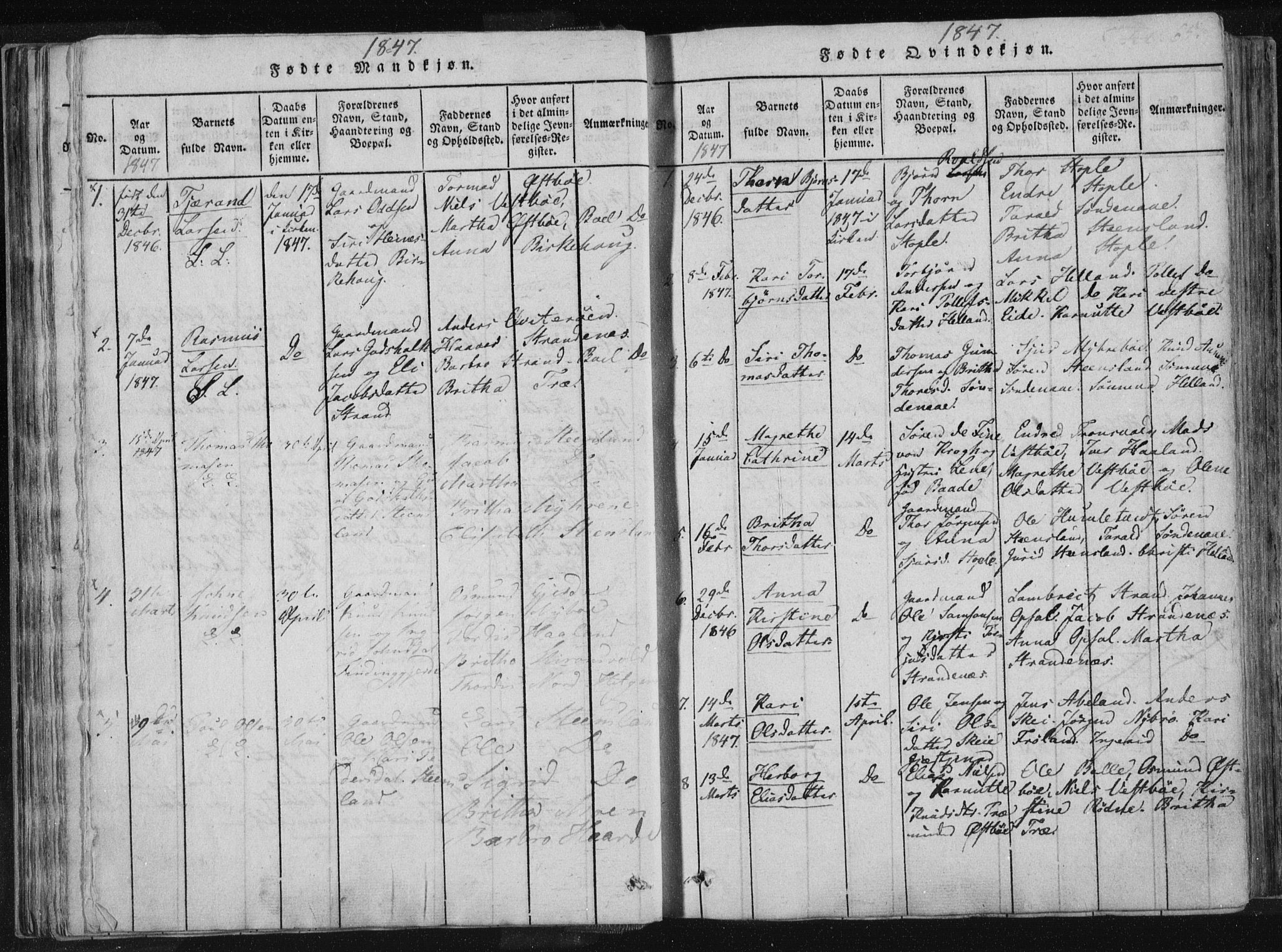 Vikedal sokneprestkontor, SAST/A-101840/01/IV: Parish register (official) no. A 4, 1816-1850, p. 65