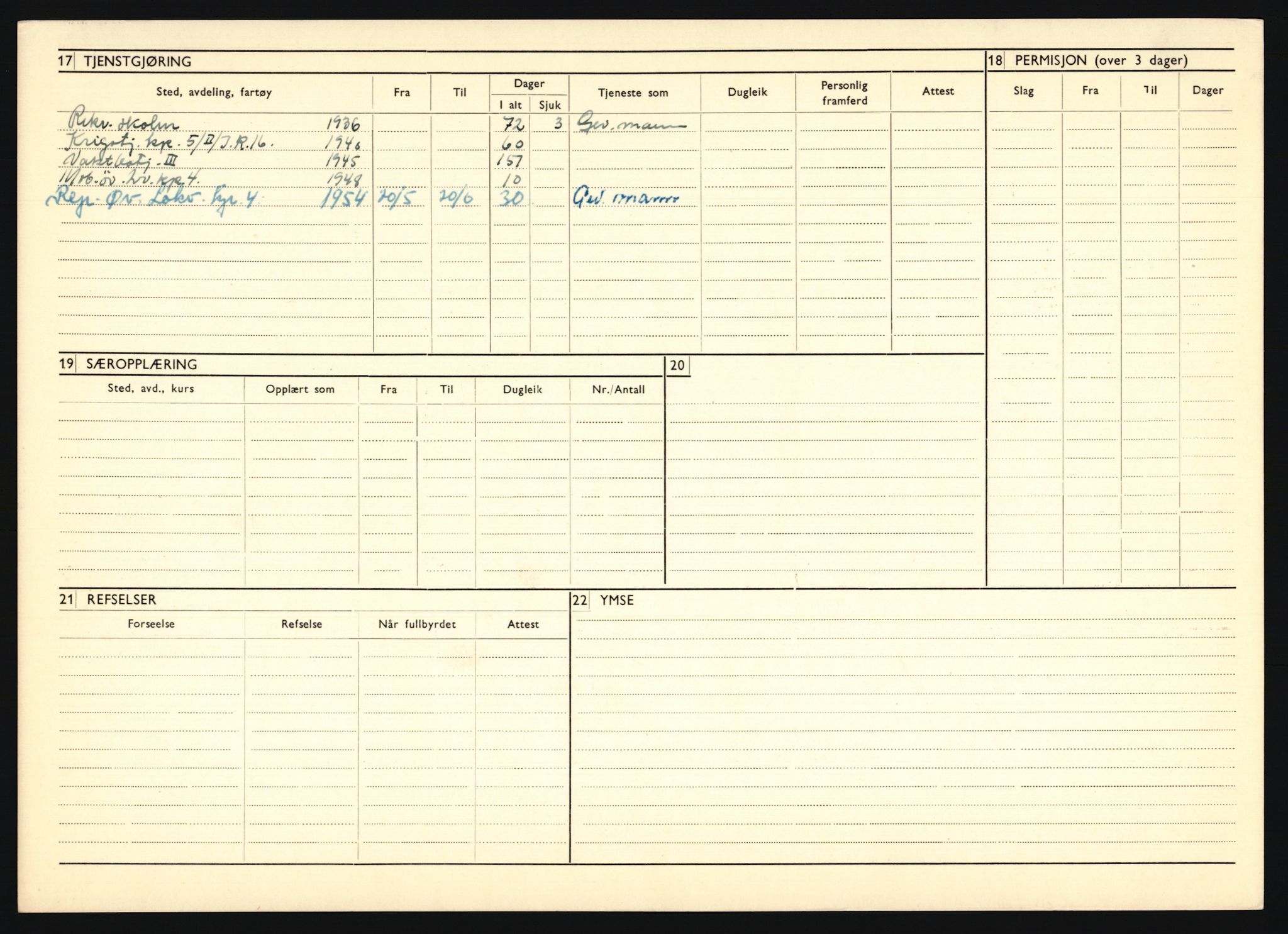 Forsvaret, Troms infanteriregiment nr. 16, AV/RA-RAFA-3146/P/Pa/L0020: Rulleblad for regimentets menige mannskaper, årsklasse 1936, 1936, p. 190