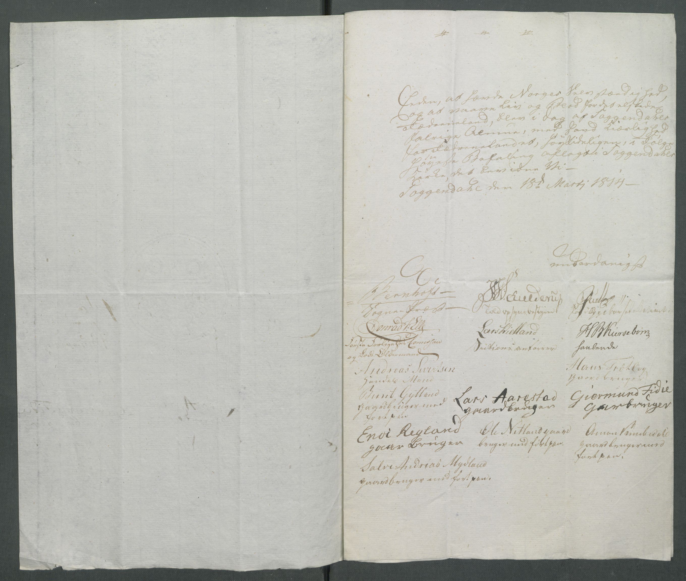 Forskjellige samlinger, Historisk-kronologisk samling, AV/RA-EA-4029/G/Ga/L0009A: Historisk-kronologisk samling. Dokumenter fra januar og ut september 1814. , 1814, p. 37