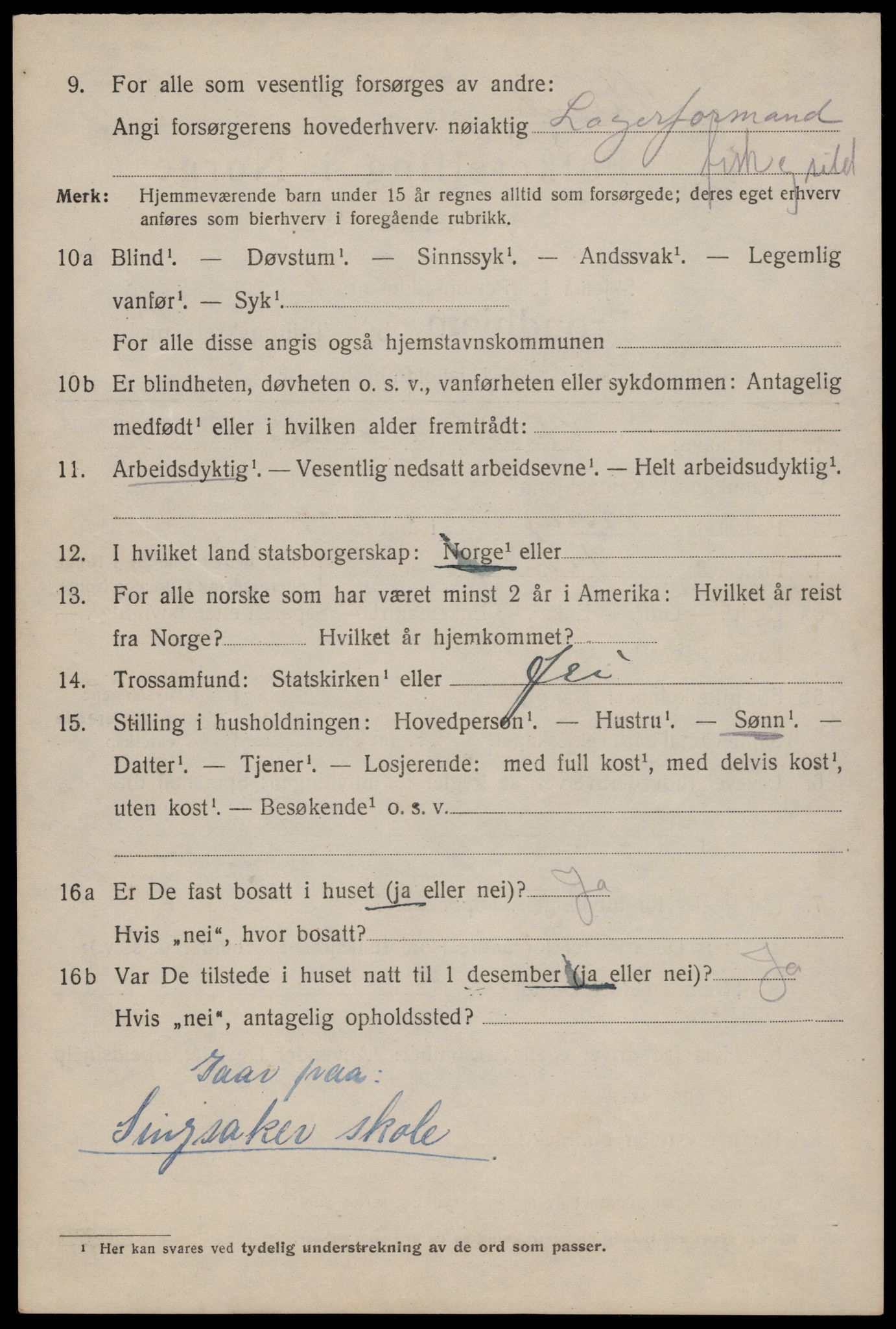 SAT, 1920 census for Trondheim, 1920, p. 87243