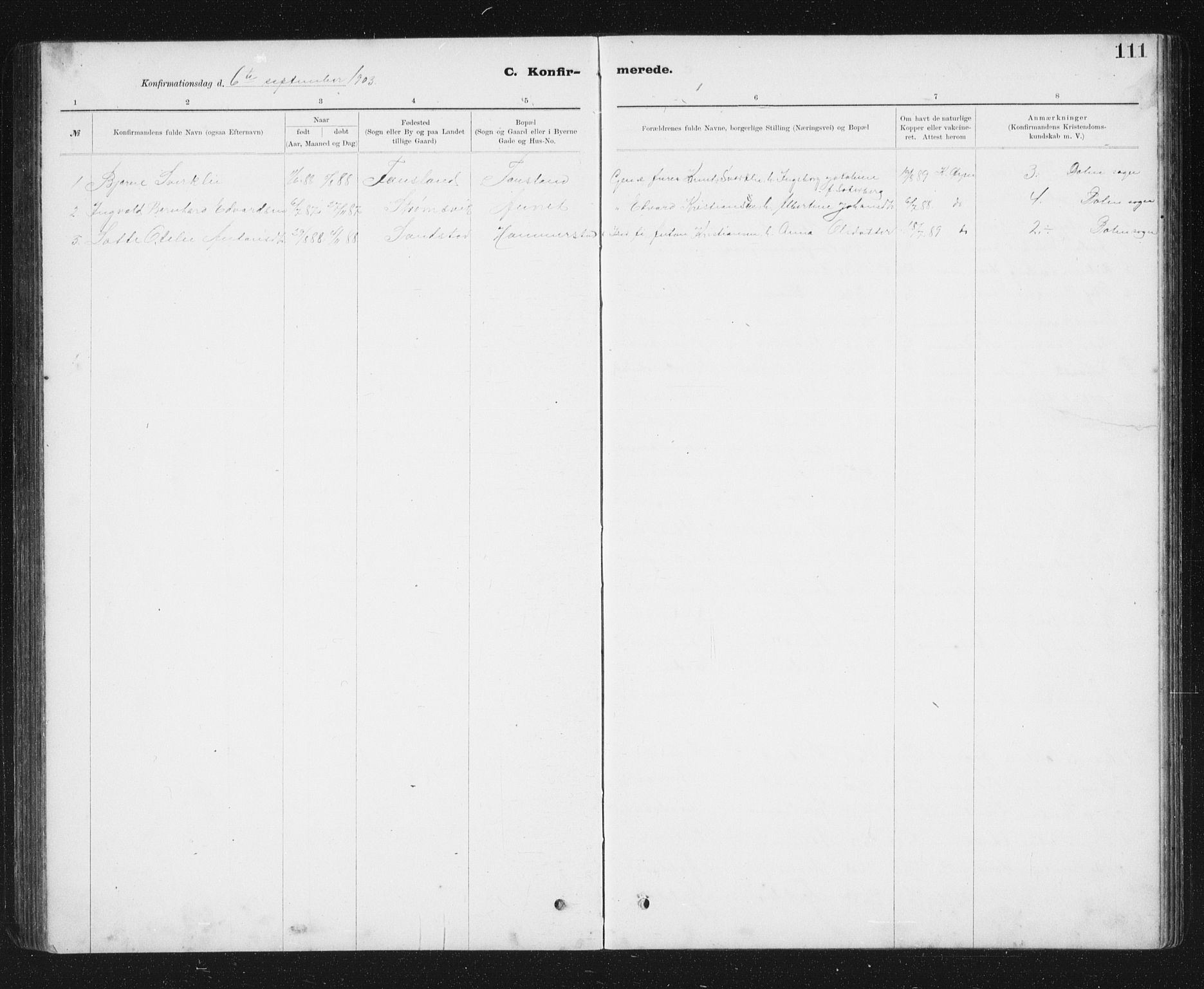 Ministerialprotokoller, klokkerbøker og fødselsregistre - Sør-Trøndelag, AV/SAT-A-1456/637/L0563: Parish register (copy) no. 637C04, 1899-1940, p. 111