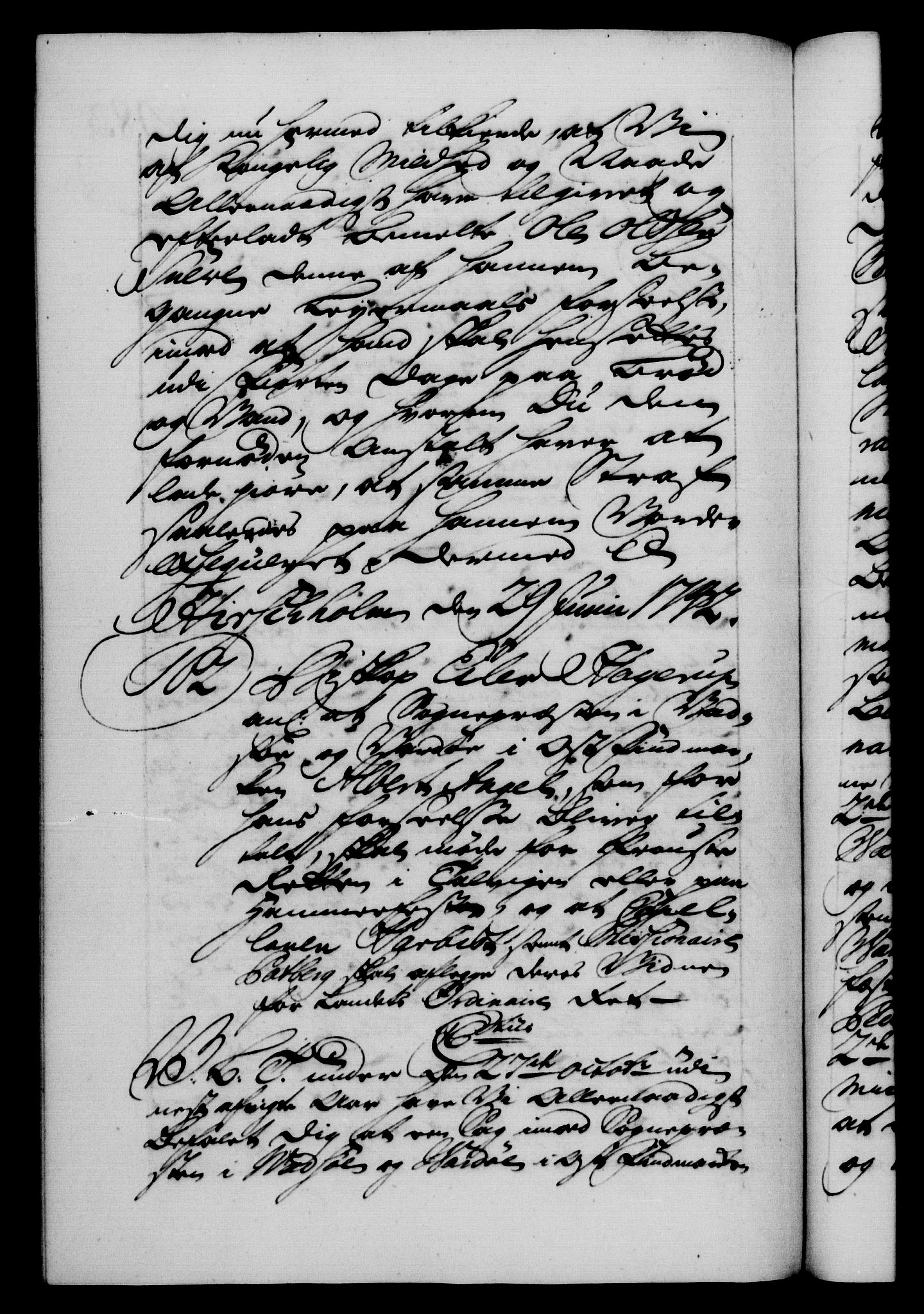 Danske Kanselli 1572-1799, RA/EA-3023/F/Fc/Fca/Fcab/L0029: Norske tegnelser, 1741-1743, p. 483b