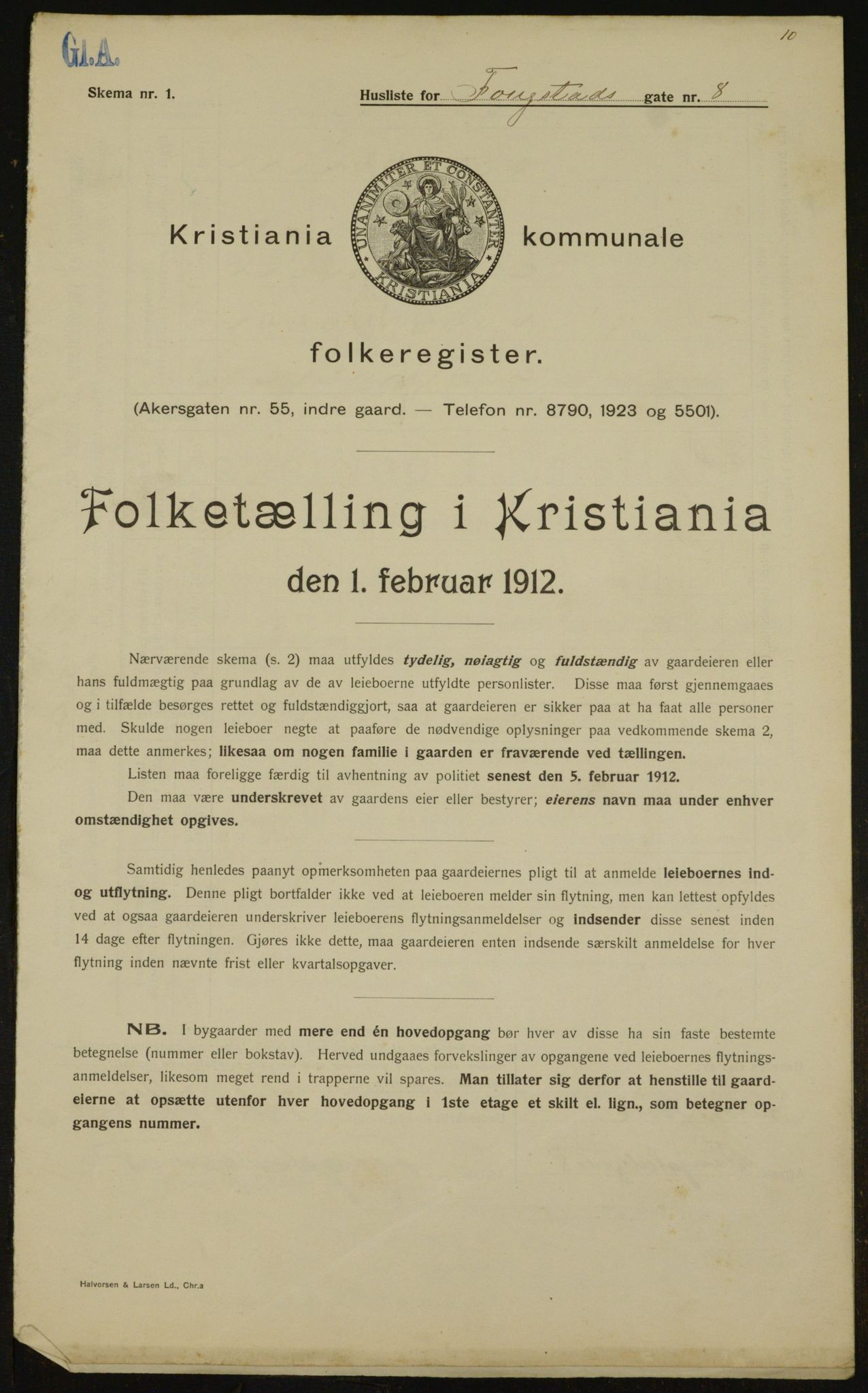 OBA, Municipal Census 1912 for Kristiania, 1912, p. 25328