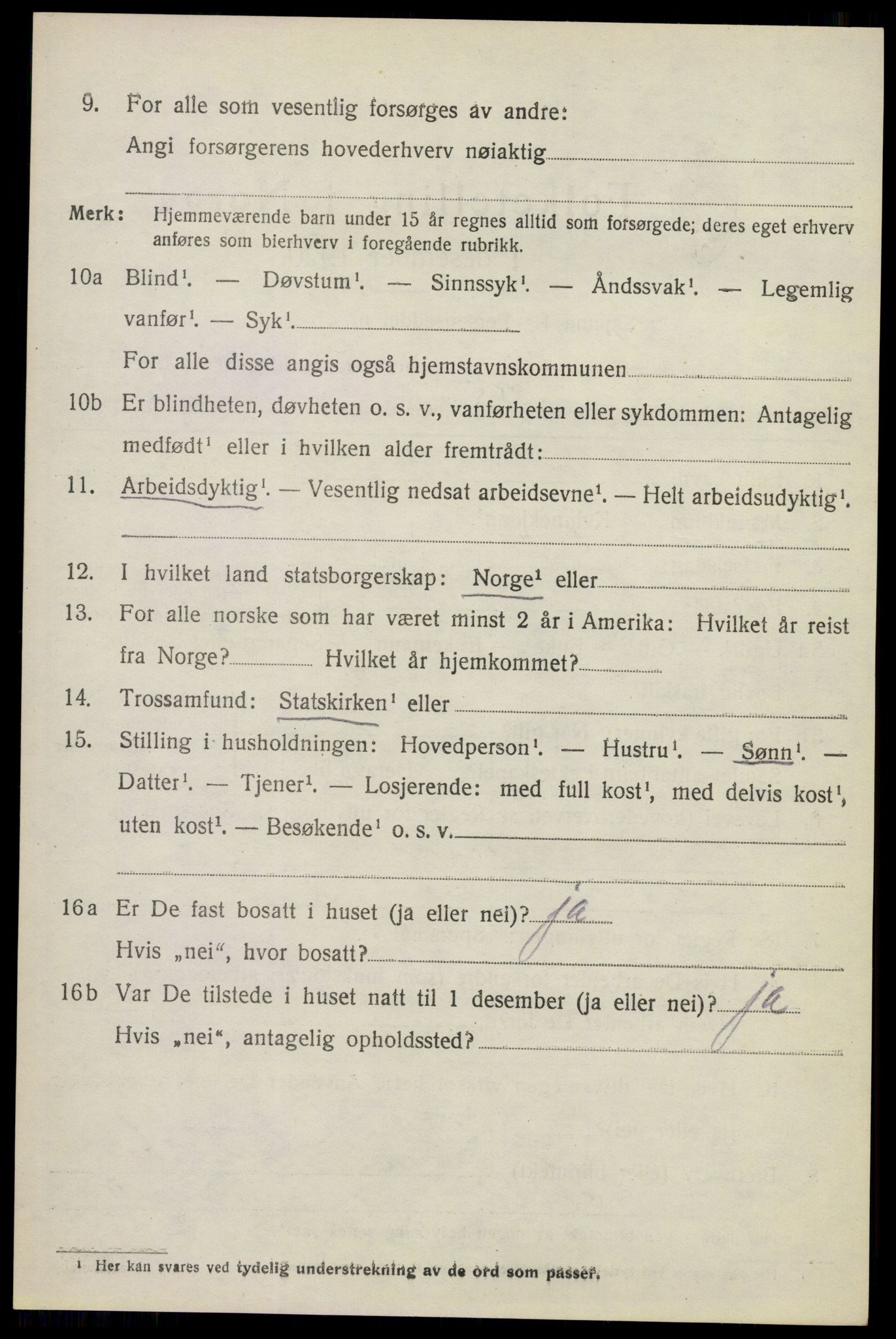 SAKO, 1920 census for Krødsherad, 1920, p. 5232