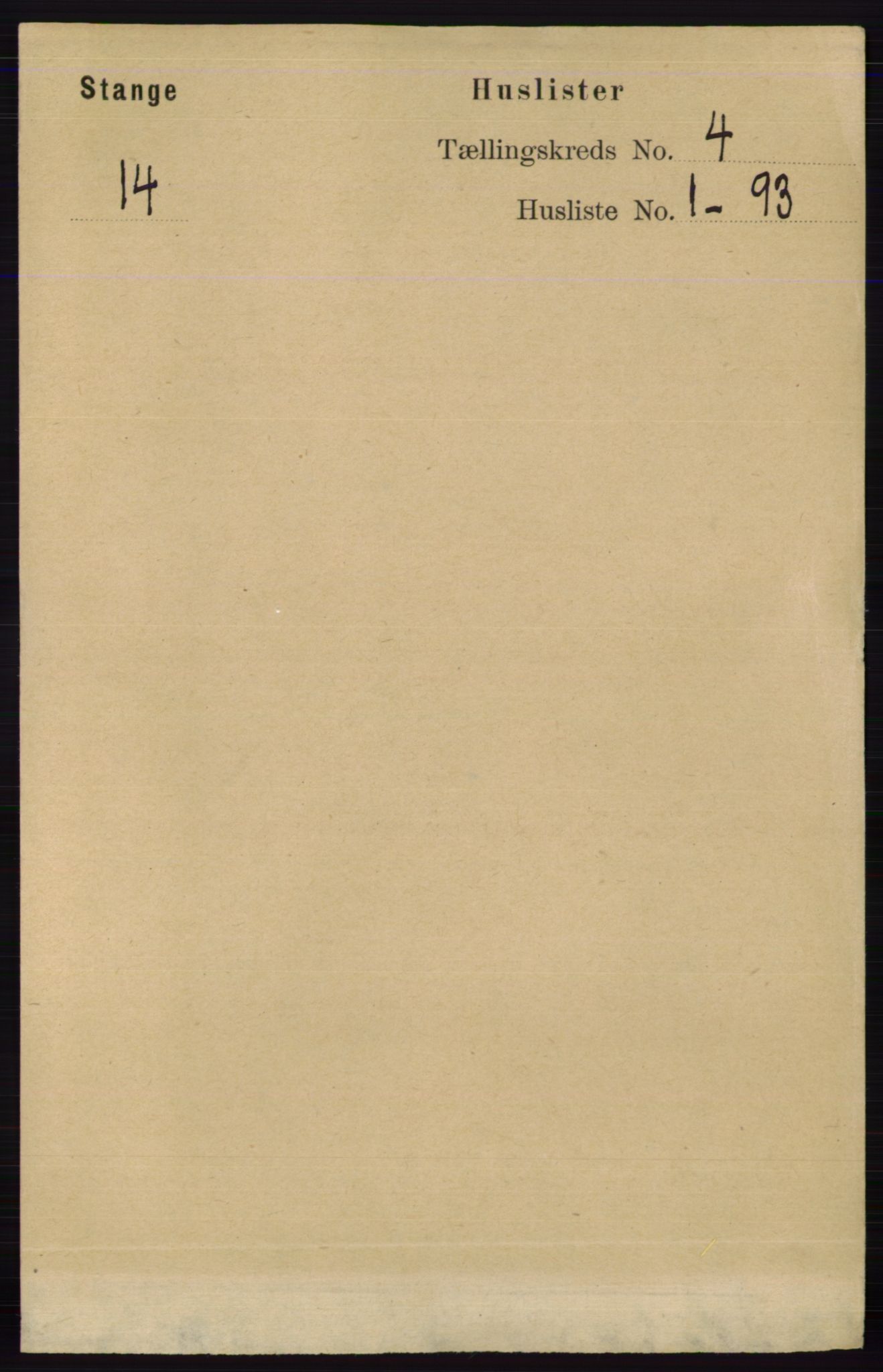 RA, 1891 census for 0417 Stange, 1891, p. 2228