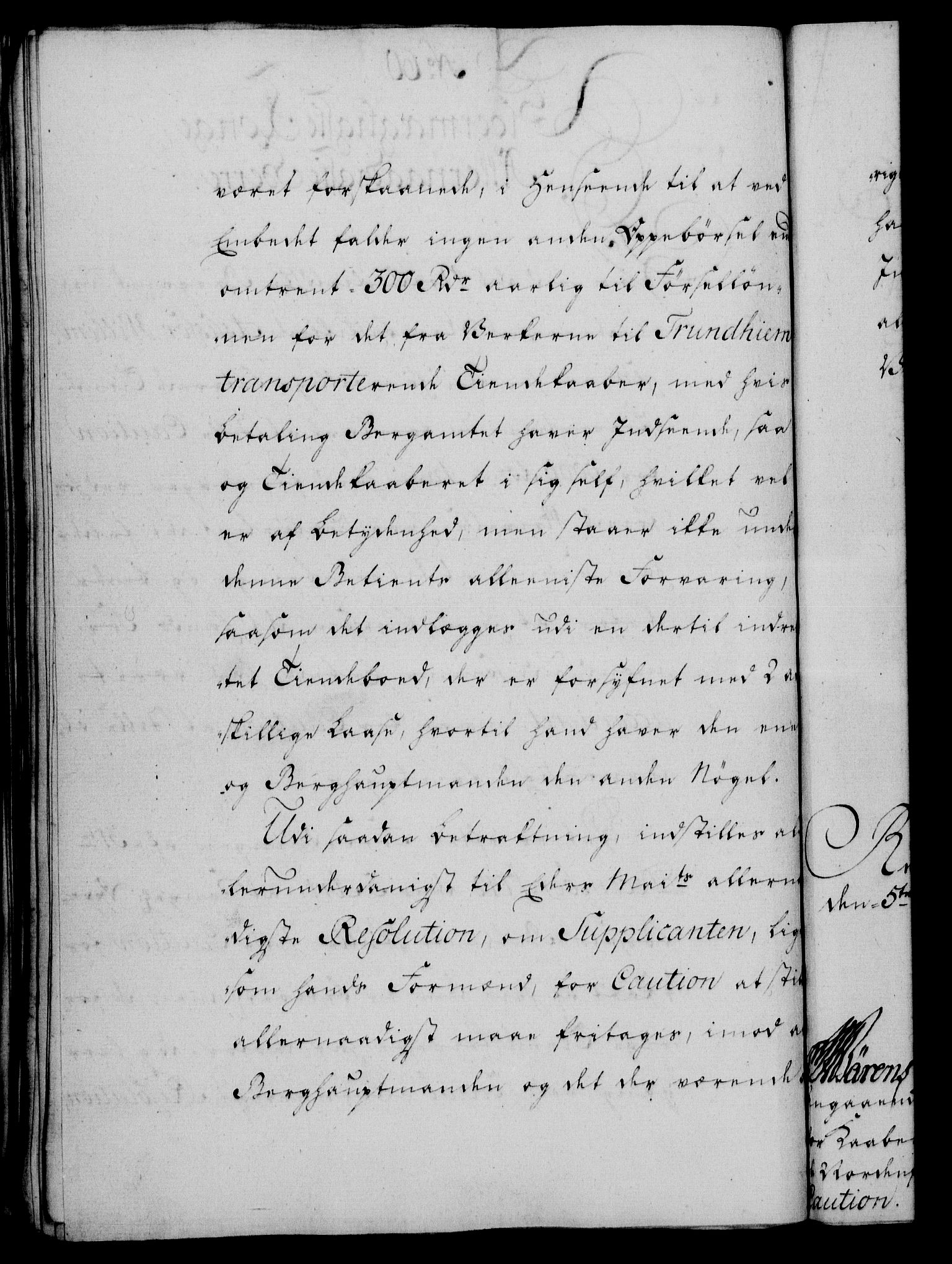 Rentekammeret, Kammerkanselliet, AV/RA-EA-3111/G/Gf/Gfa/L0050: Norsk relasjons- og resolusjonsprotokoll (merket RK 52.50), 1768, p. 274