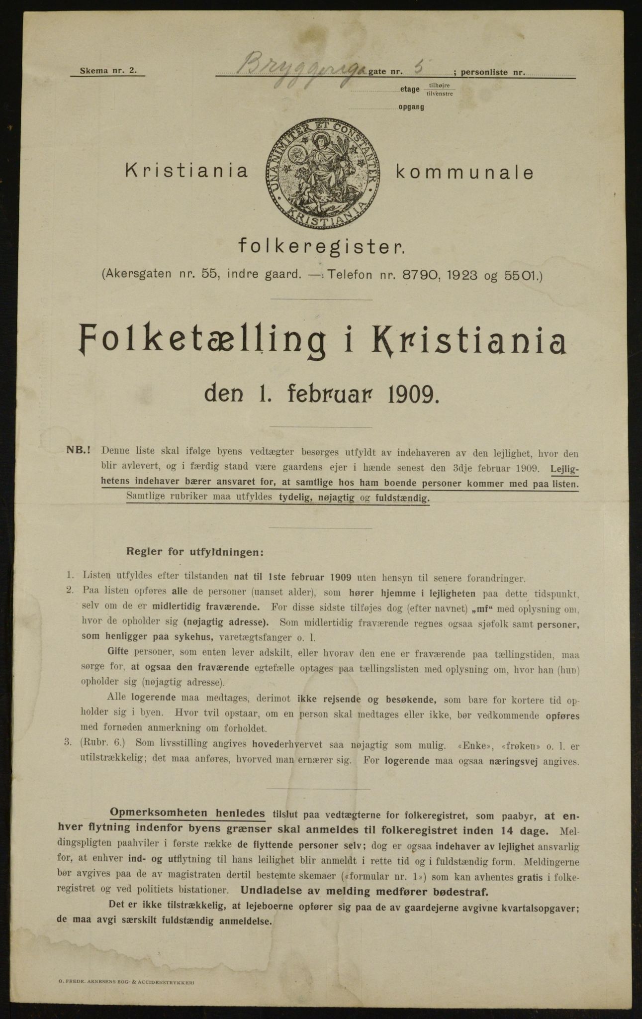 OBA, Municipal Census 1909 for Kristiania, 1909, p. 39431