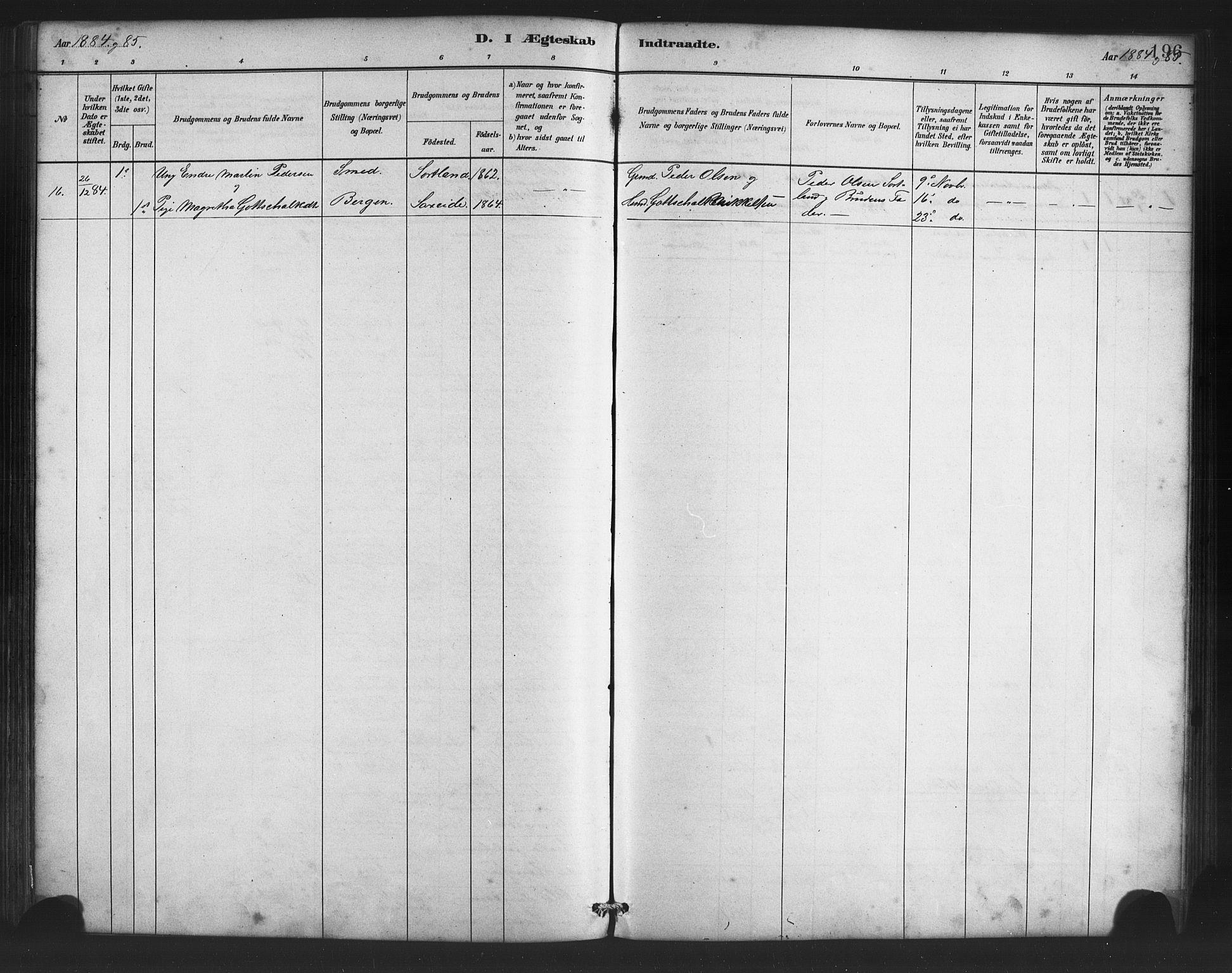 Finnås sokneprestembete, AV/SAB-A-99925/H/Ha/Haa/Haac/L0001: Parish register (official) no. C 1, 1881-1894, p. 196