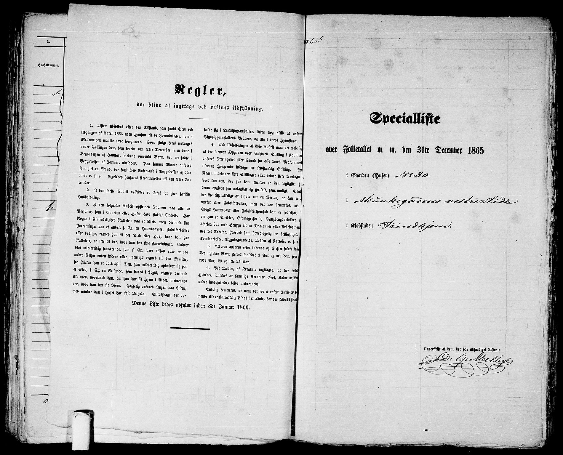 RA, 1865 census for Trondheim, 1865, p. 1178