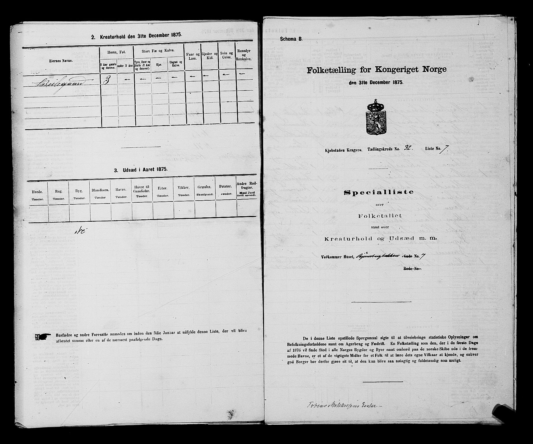 SAKO, 1875 census for 0801P Kragerø, 1875, p. 763