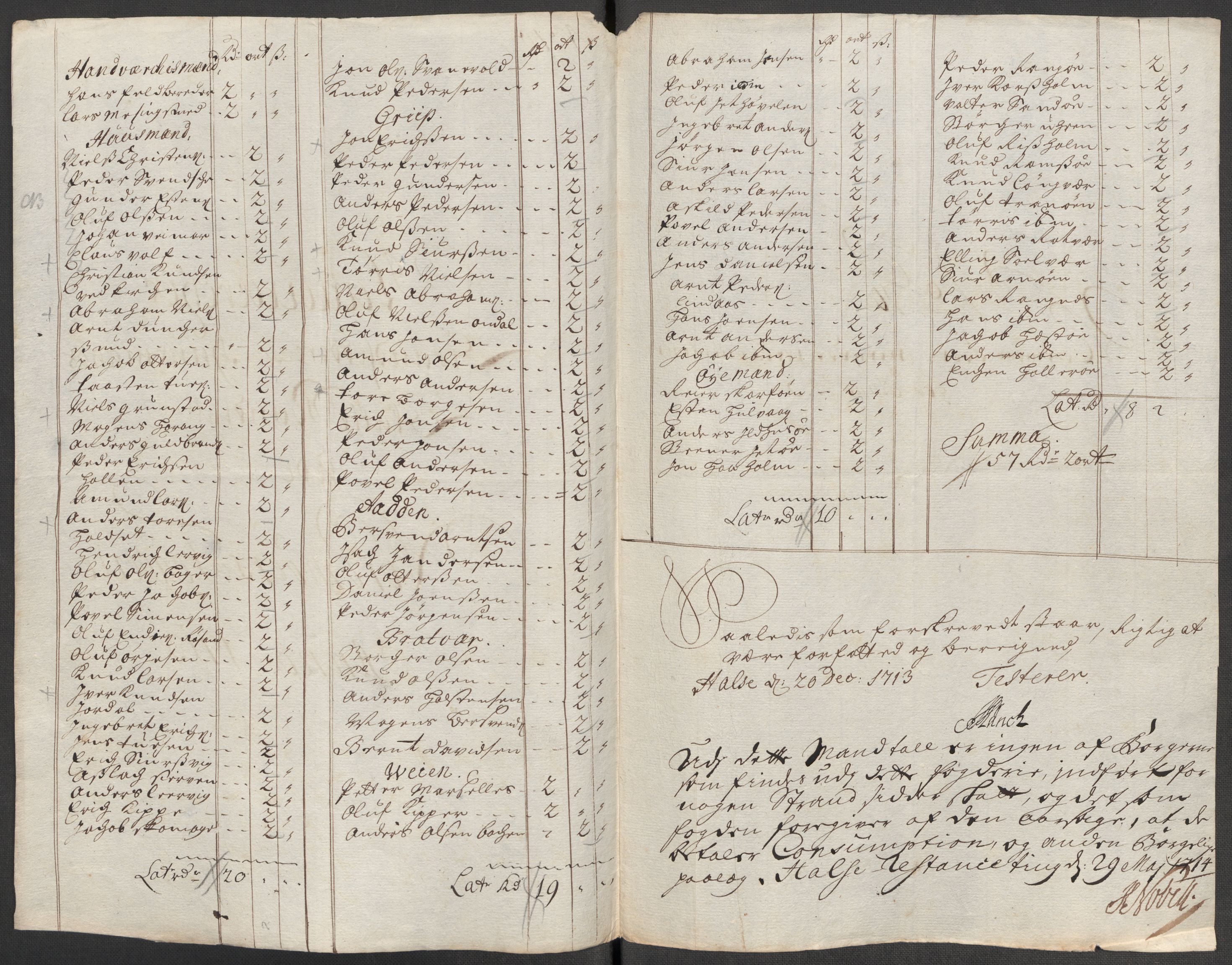 Rentekammeret inntil 1814, Reviderte regnskaper, Fogderegnskap, RA/EA-4092/R56/L3747: Fogderegnskap Nordmøre, 1713, p. 107