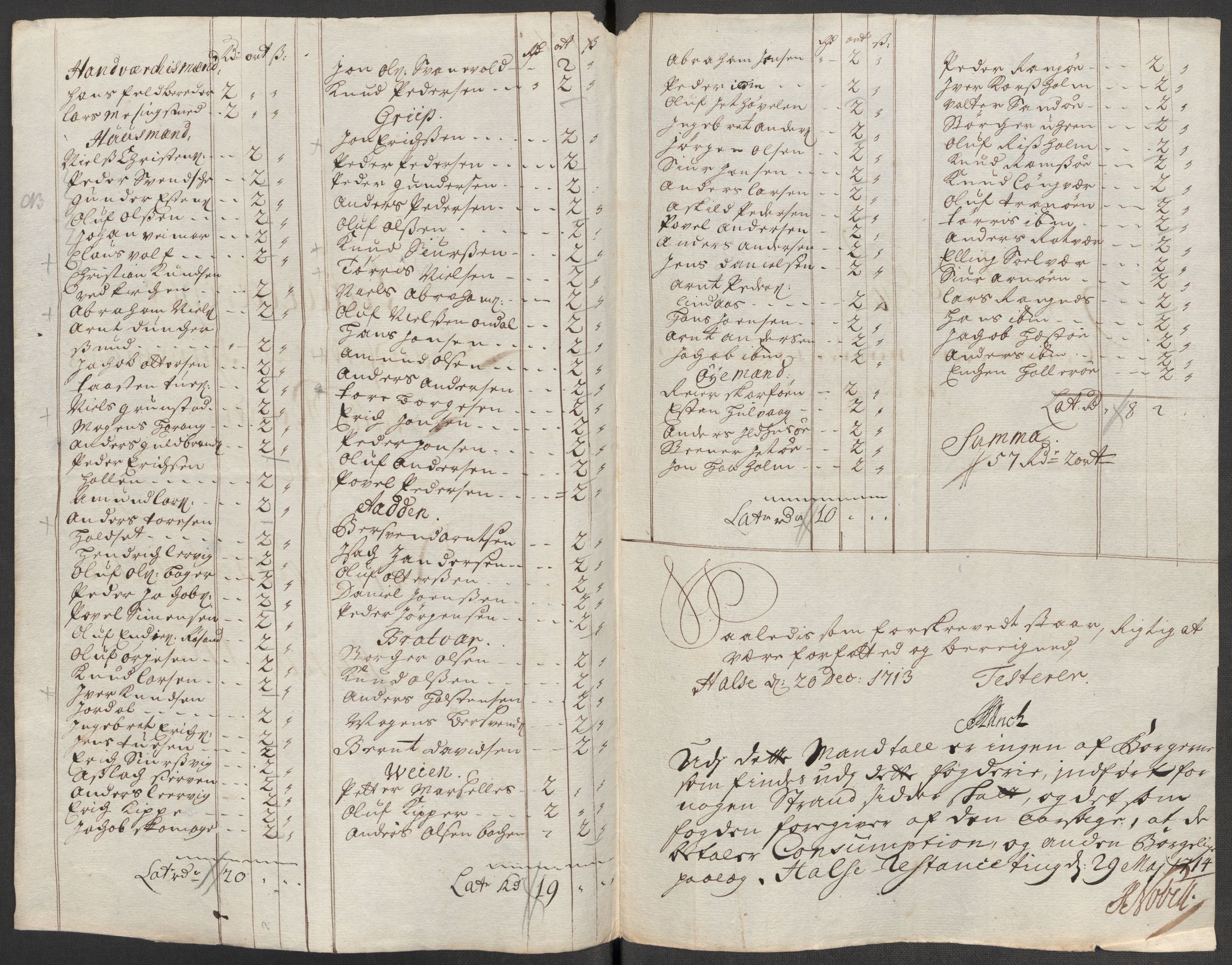 Rentekammeret inntil 1814, Reviderte regnskaper, Fogderegnskap, AV/RA-EA-4092/R56/L3747: Fogderegnskap Nordmøre, 1713, p. 107