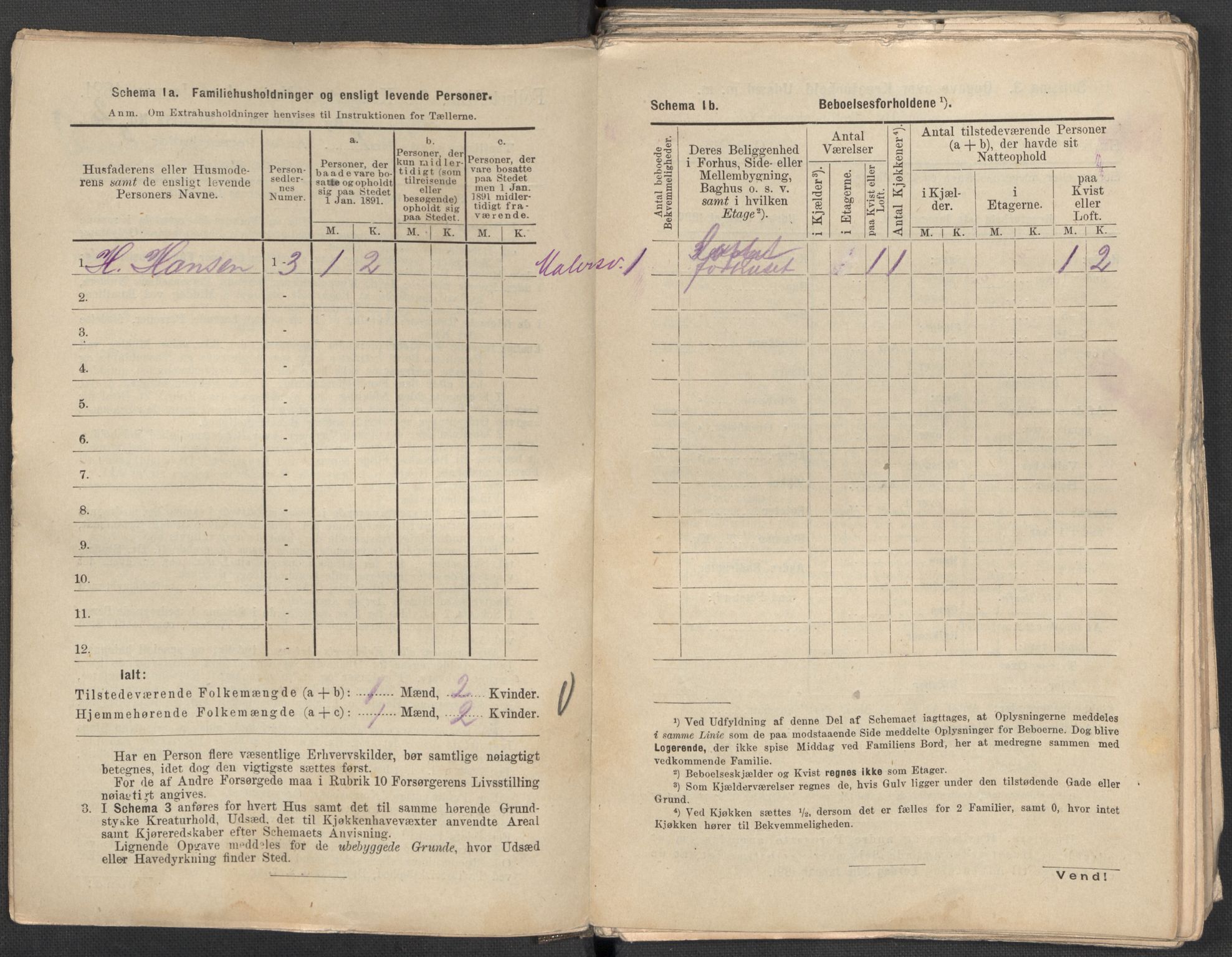 RA, 1891 Census for 1301 Bergen, 1891, p. 153