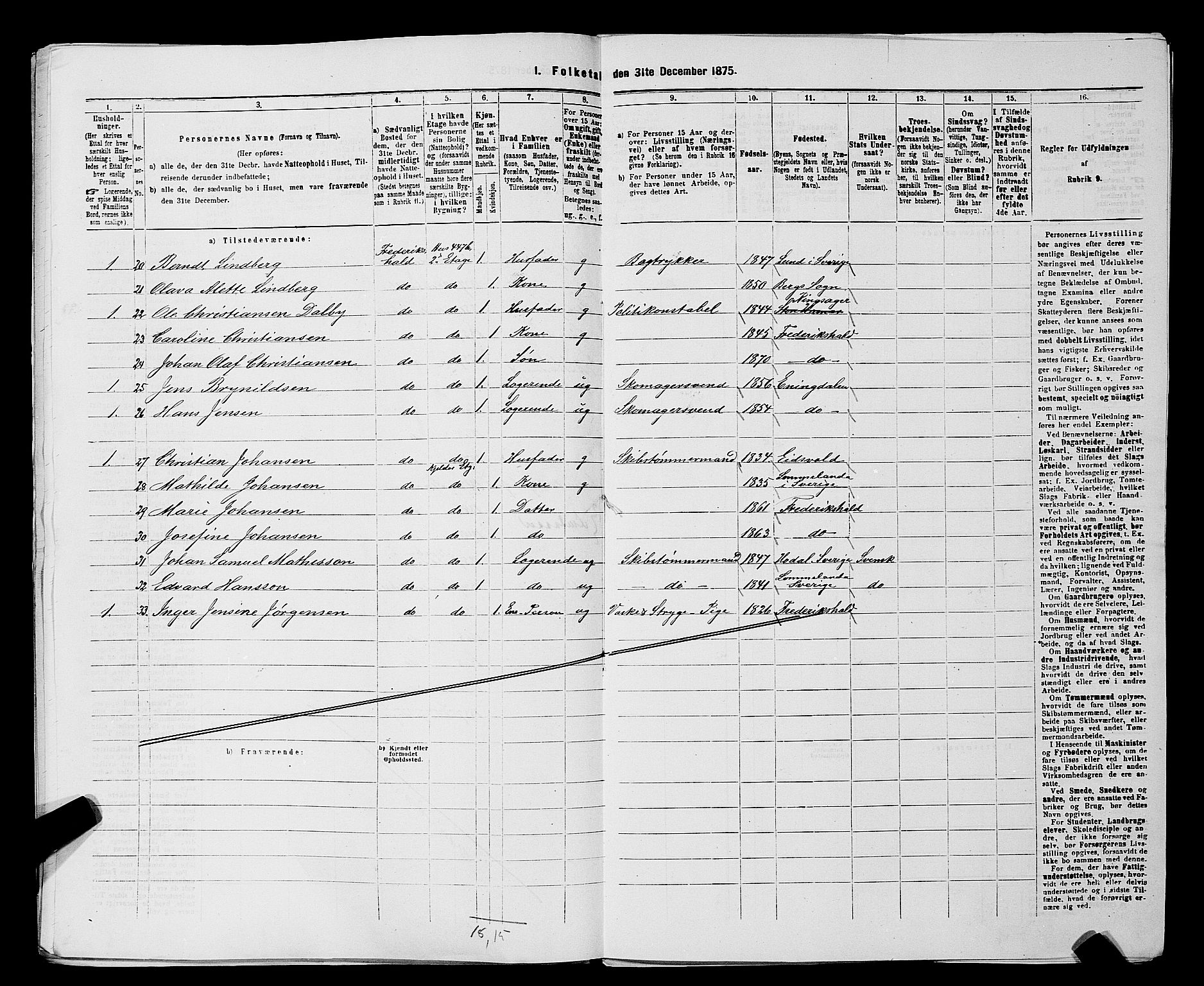 RA, 1875 census for 0101P Fredrikshald, 1875, p. 759