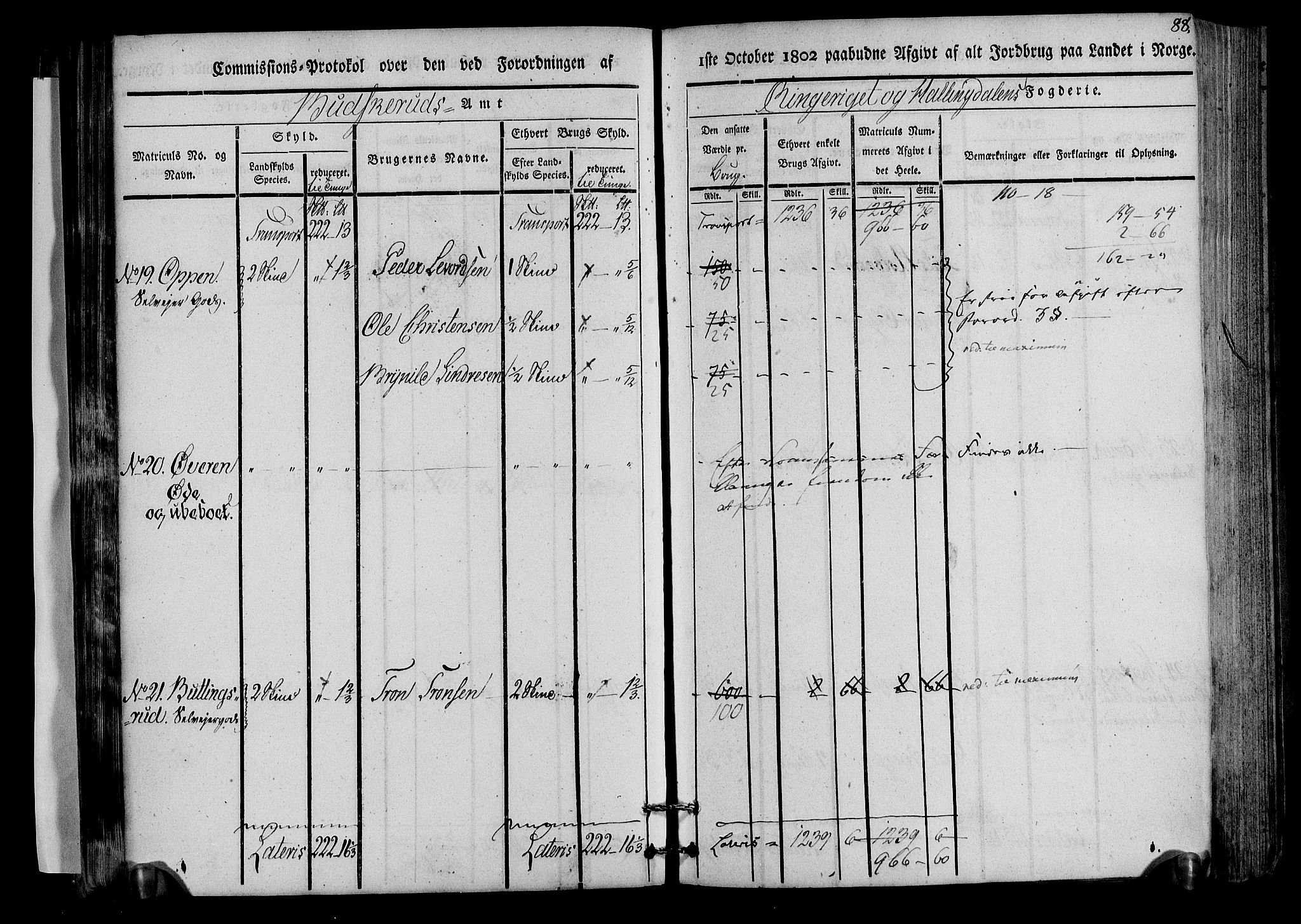 Rentekammeret inntil 1814, Realistisk ordnet avdeling, AV/RA-EA-4070/N/Ne/Nea/L0045: Ringerike og Hallingdal fogderi. Kommisjonsprotokoll for Norderhov prestegjeld, 1803, p. 91