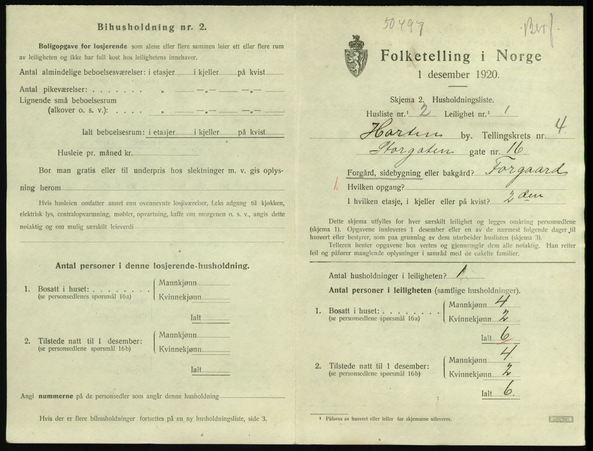 SAKO, 1920 census for Horten, 1920, p. 4791