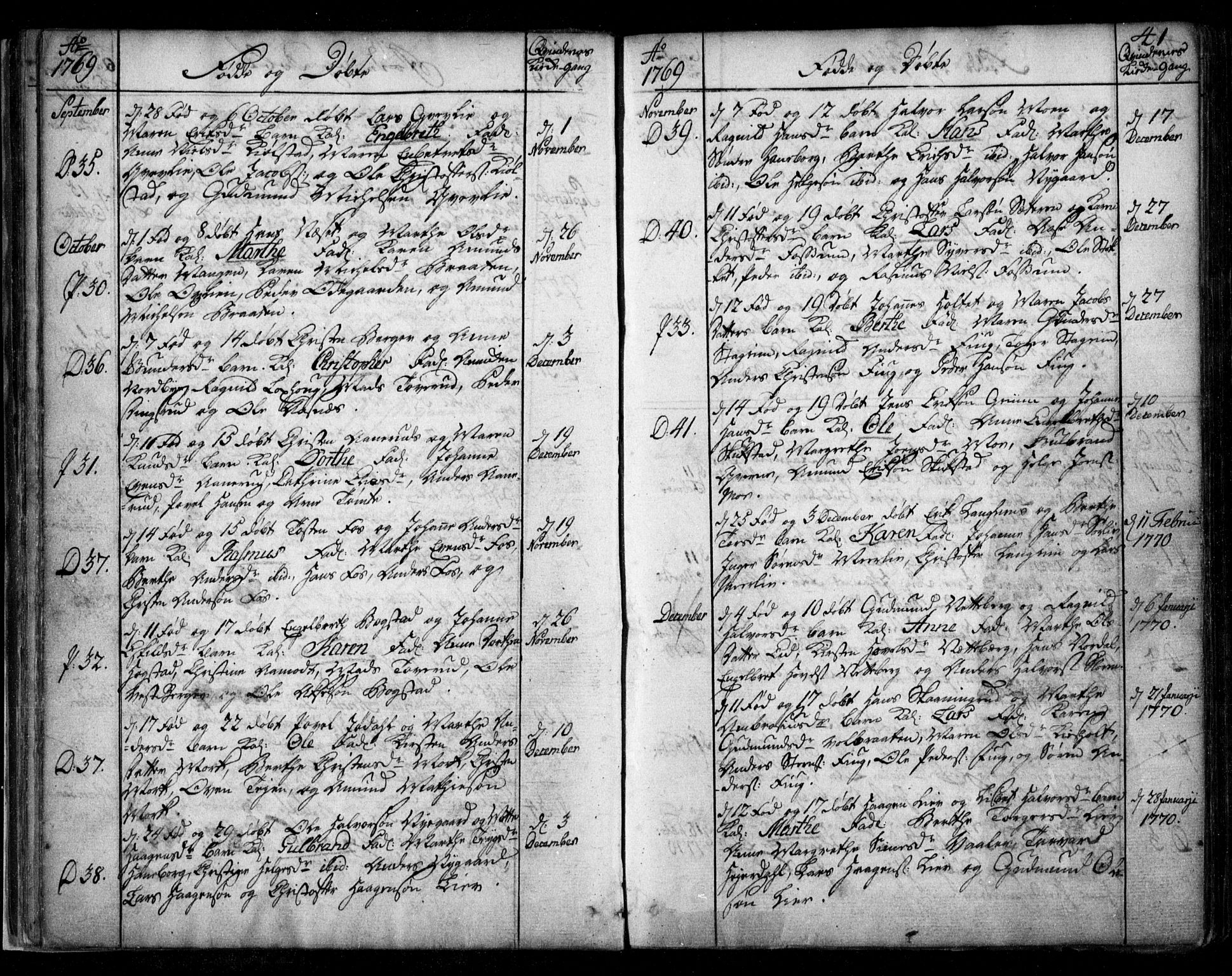 Aurskog prestekontor Kirkebøker, SAO/A-10304a/F/Fa/L0003: Parish register (official) no. I 3, 1767-1807, p. 41