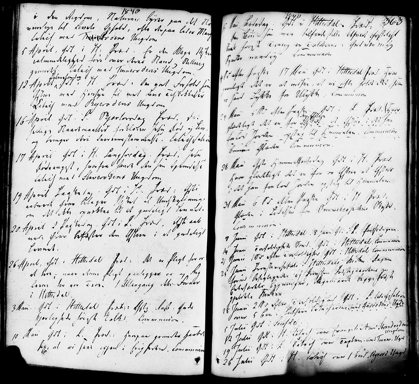 Heddal kirkebøker, AV/SAKO-A-268/F/Fa/L0006: Parish register (official) no. I 6, 1837-1854, p. 363