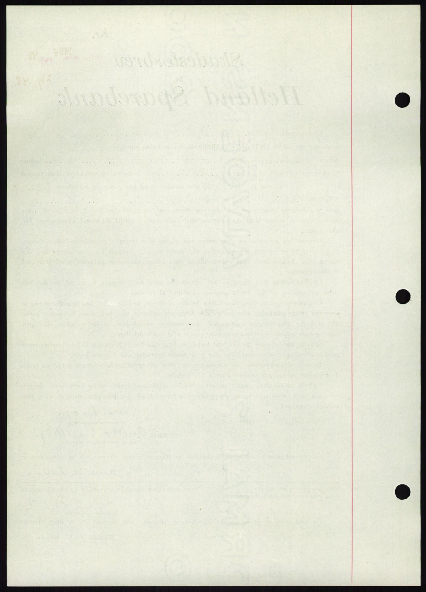 Stavanger byrett, AV/SAST-A-100455/002/G/Gb/L0032: Mortgage book, 1947-1950, Diary no: : 1485/1948