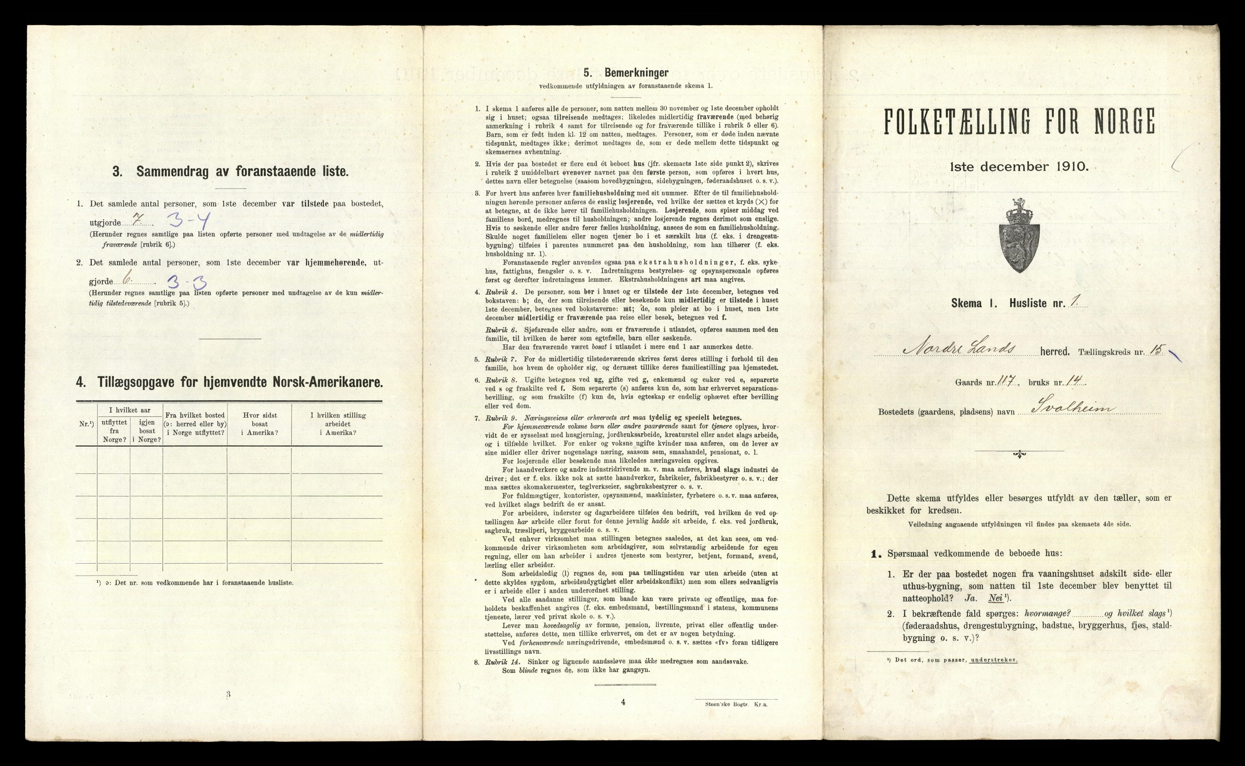 RA, 1910 census for Nordre Land, 1910, p. 1635