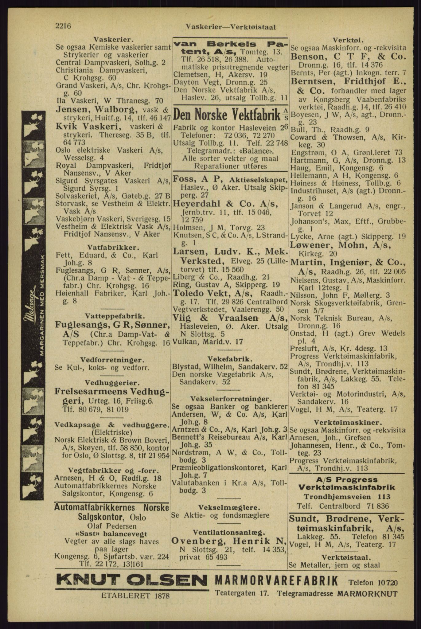 Kristiania/Oslo adressebok, PUBL/-, 1929, p. 2216