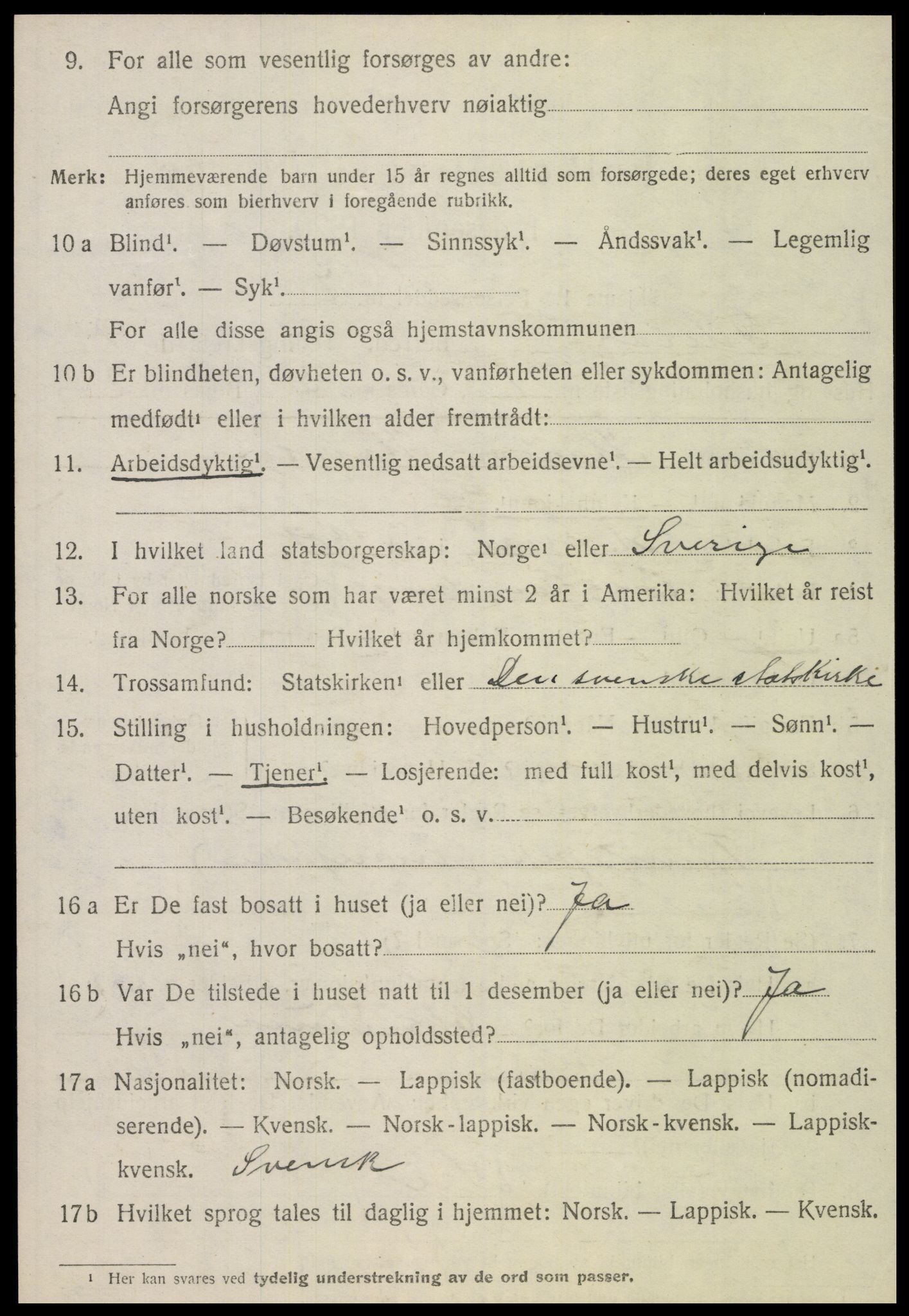 SAT, 1920 census for Otterøy, 1920, p. 3314