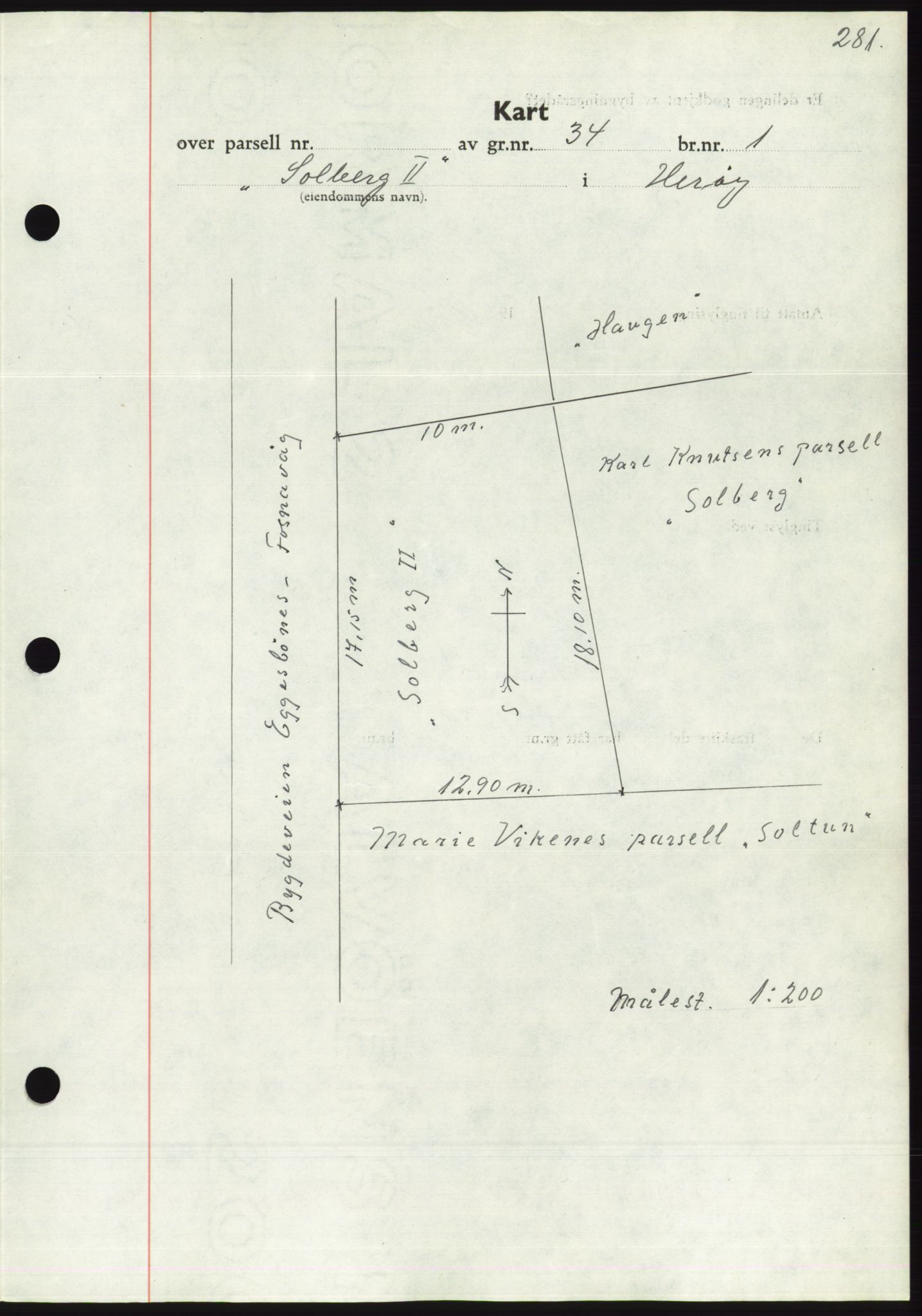 Søre Sunnmøre sorenskriveri, AV/SAT-A-4122/1/2/2C/L0063: Mortgage book no. 57, 1937-1937, Diary no: : 899/1937